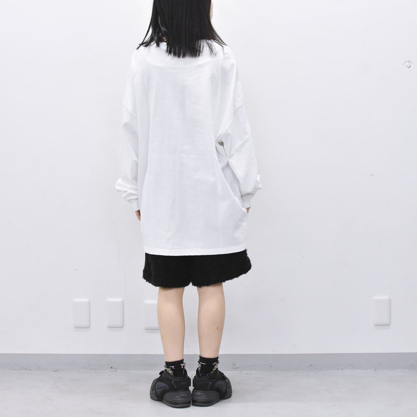 FUMEI / EVIL CAR L/S T-SHIRT - WHITE