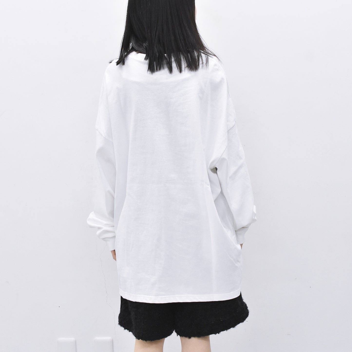 FUMEI / EVIL CAR L/S T-SHIRT - WHITE