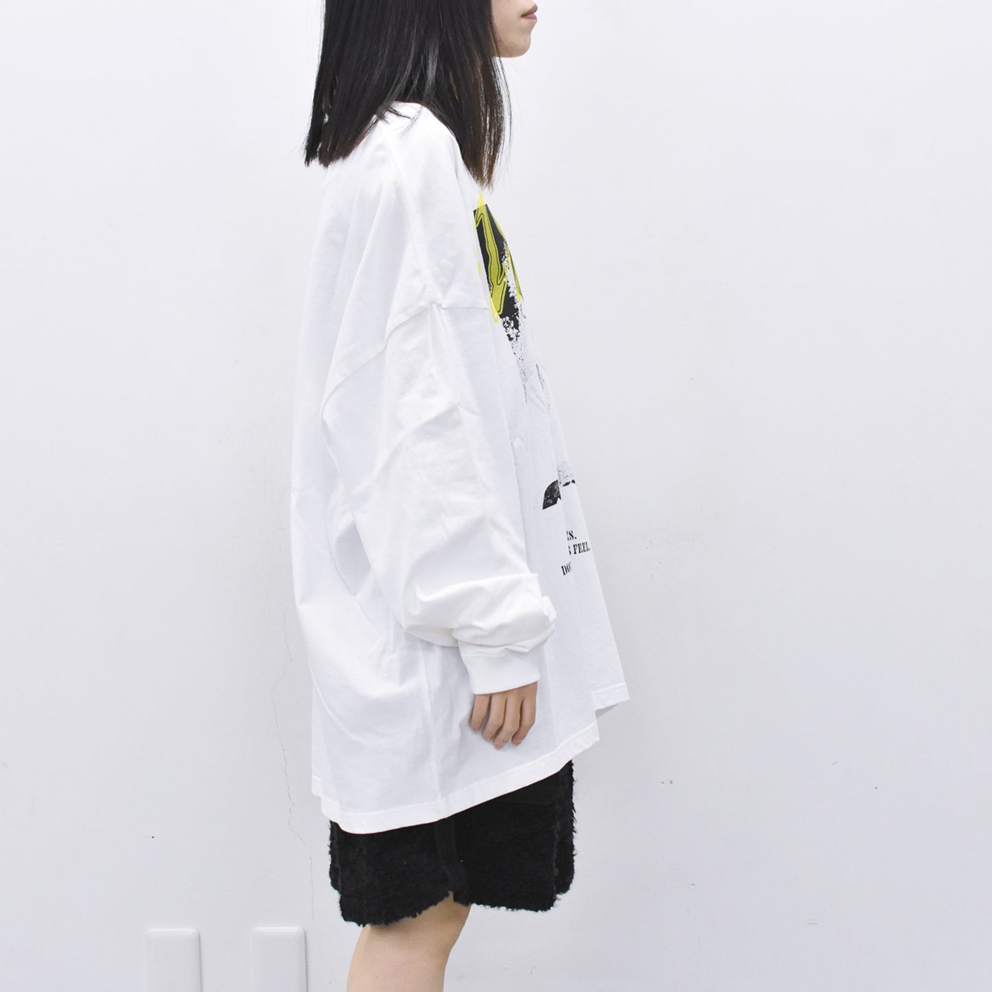 FUMEI / EVIL CAR L/S T-SHIRT - WHITE