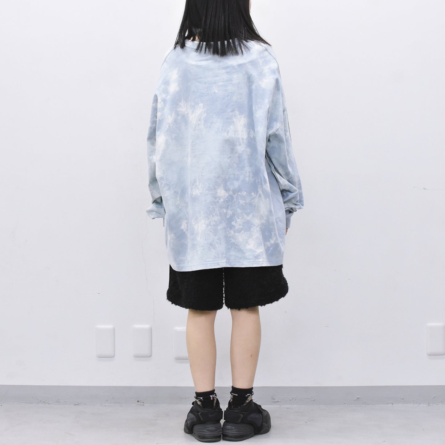 FUMEI / CAT? L/S T-SHIRT - BLUE