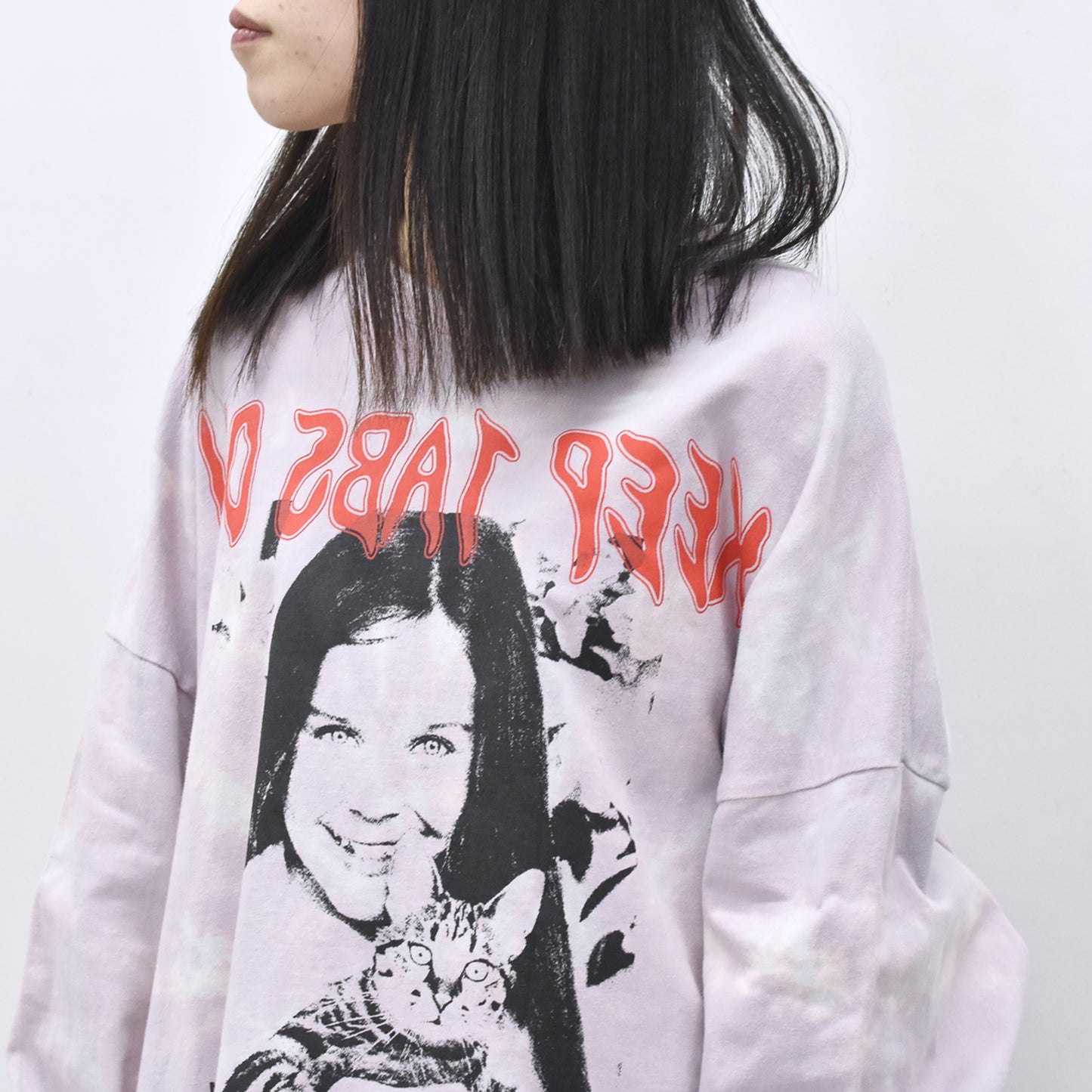 FUMEI / CAT? L/S T-SHIRT - PURPLE