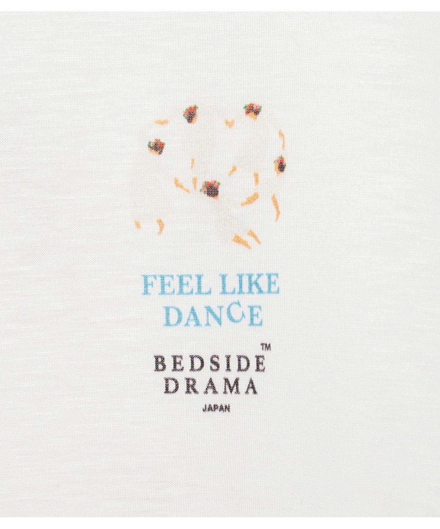 BEDSIDEDRAMA / OMNIDANCE Wide L/S Tee - WHITE
