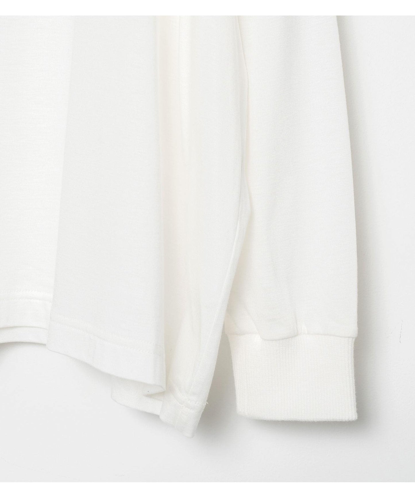 BEDSIDEDRAMA / OMNIDANCE Wide L/S Tee - WHITE