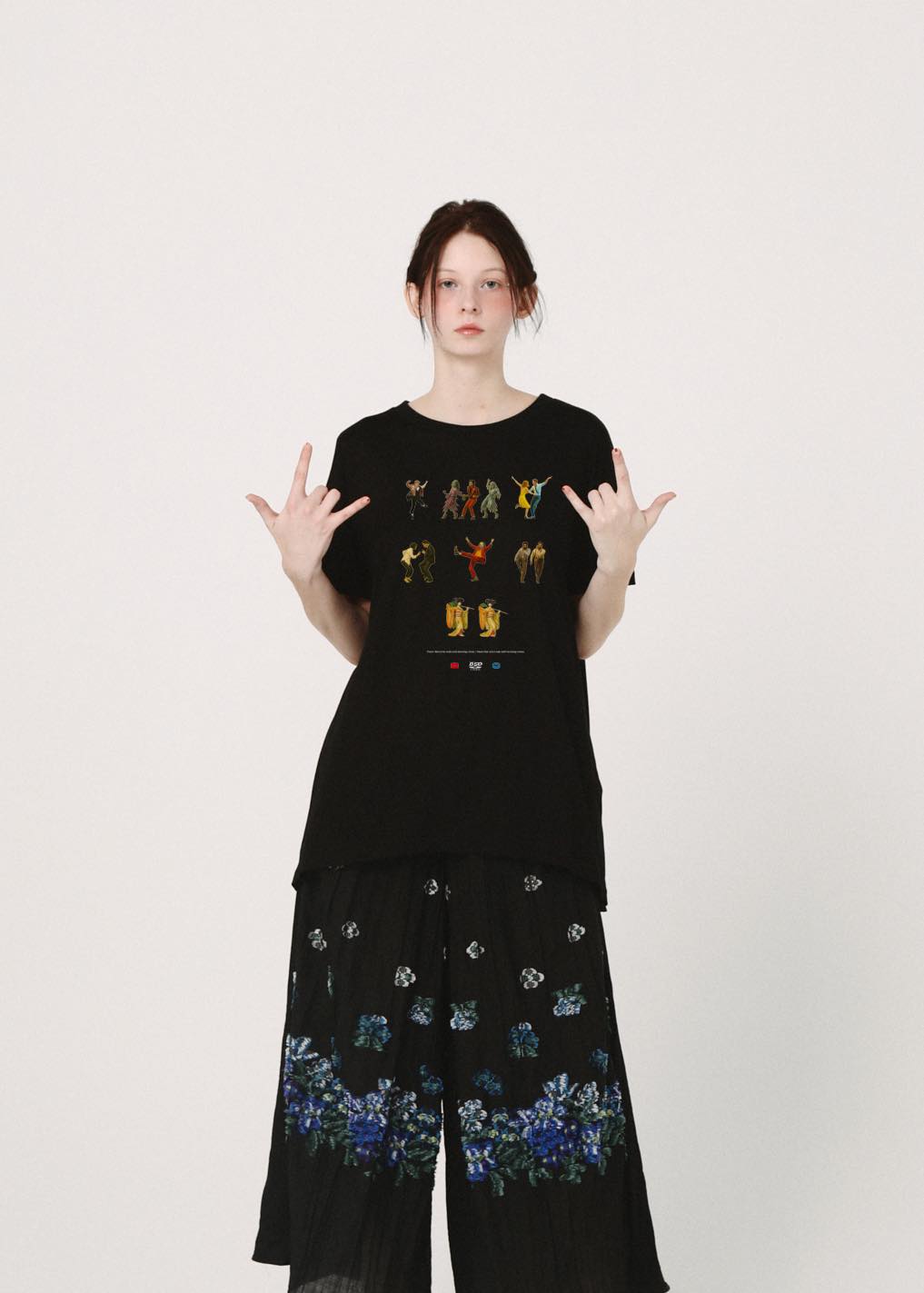 BEDSIDEDRAMA / OMNIDANCE Flare T-Shirt - BLACK