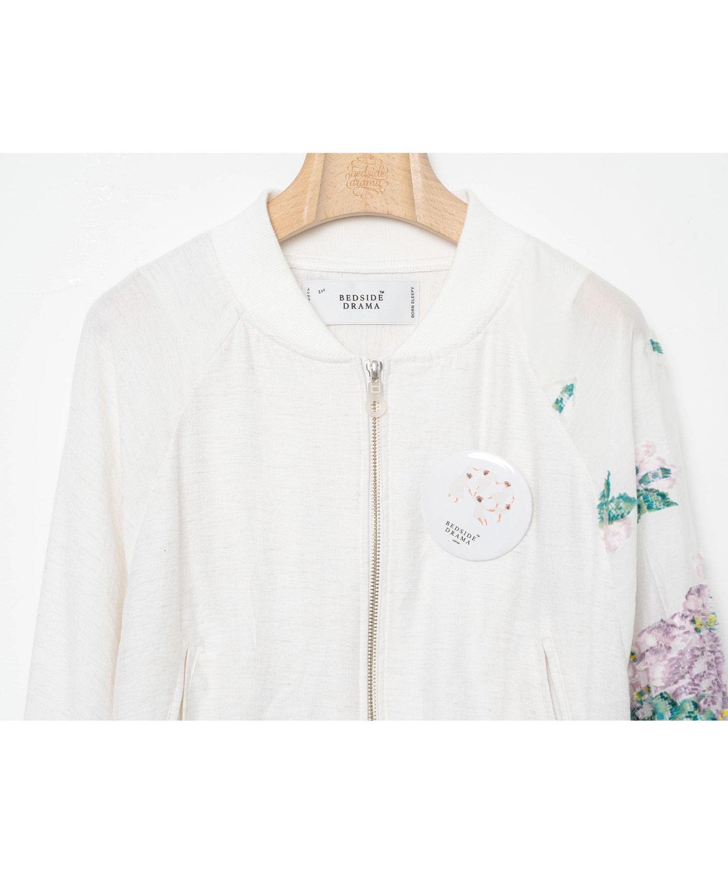 BEDSIDEDRAMA / Mosaic Garden Blouson - WHITE