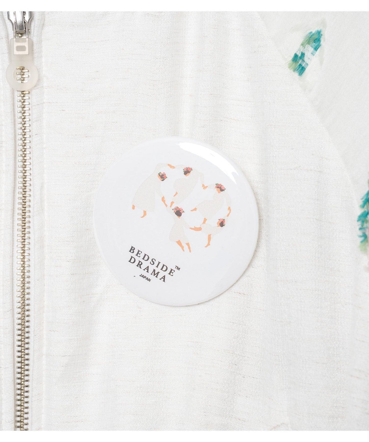 BEDSIDEDRAMA / Mosaic Garden Blouson - WHITE