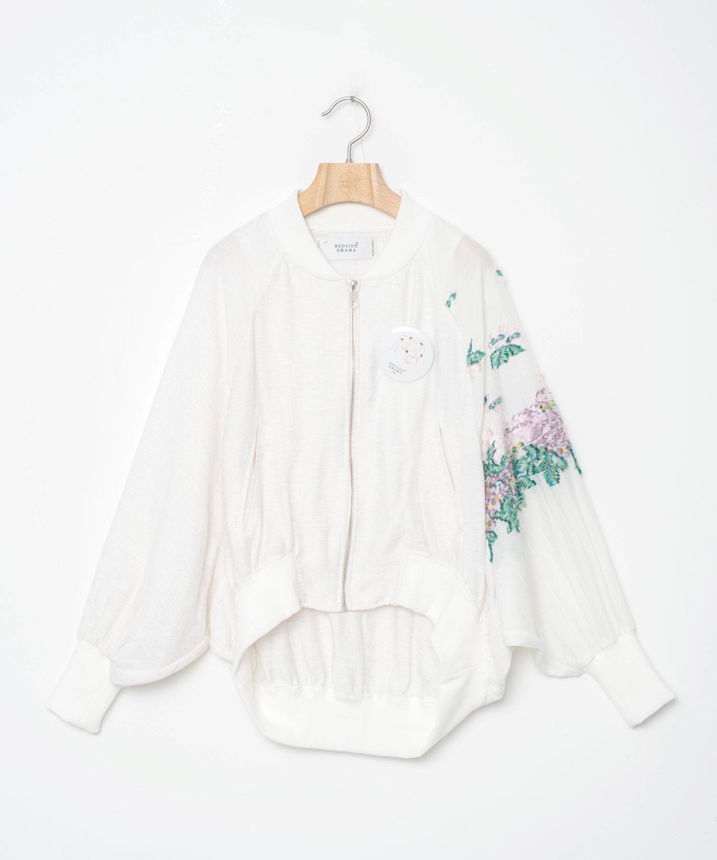 BEDSIDEDRAMA / Mosaic Garden Blouson - WHITE