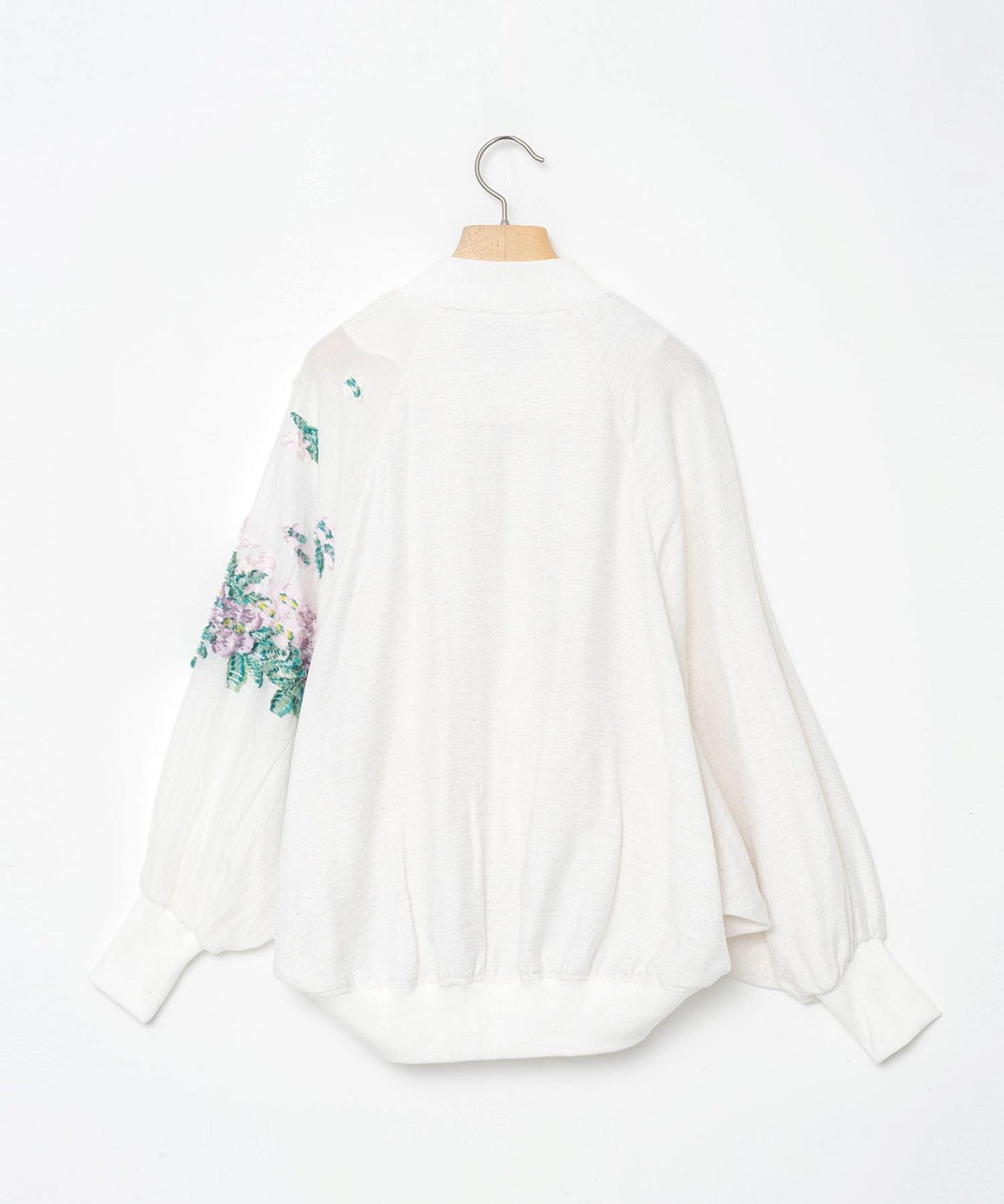 BEDSIDEDRAMA / Mosaic Garden Blouson - WHITE