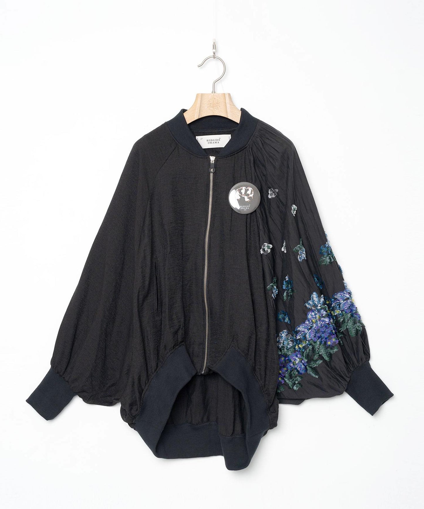 BEDSIDEDRAMA / Mosaic Garden Blouson - BLACK