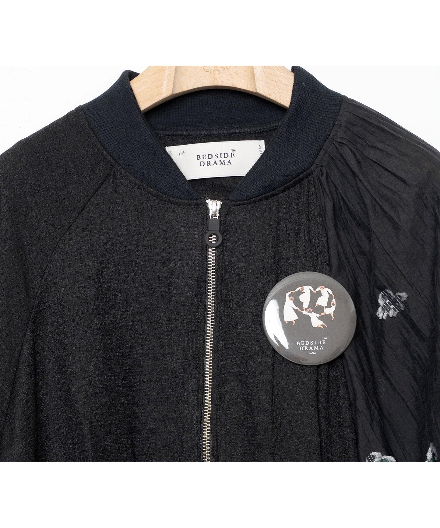 BEDSIDEDRAMA / Mosaic Garden Blouson - BLACK