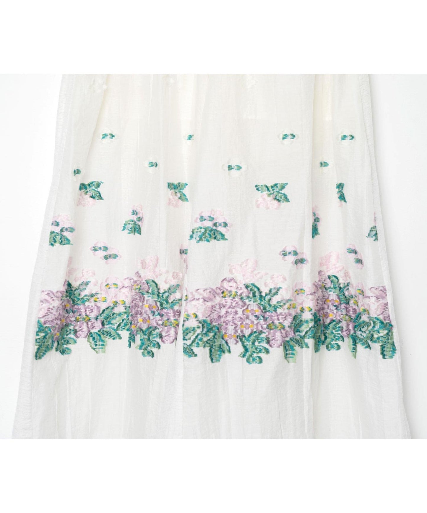 BEDSIDEDRAMA / Mosaic Garden Pants - WHITE
