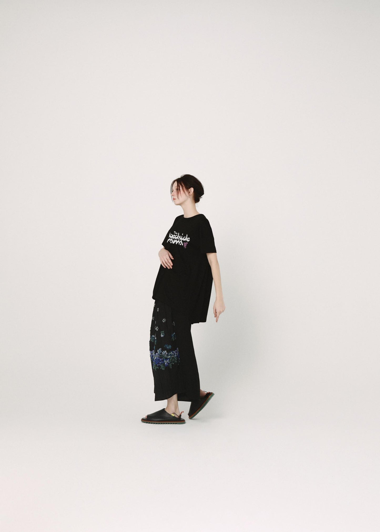 BEDSIDEDRAMA / Mosaic Garden Pants - BLACK