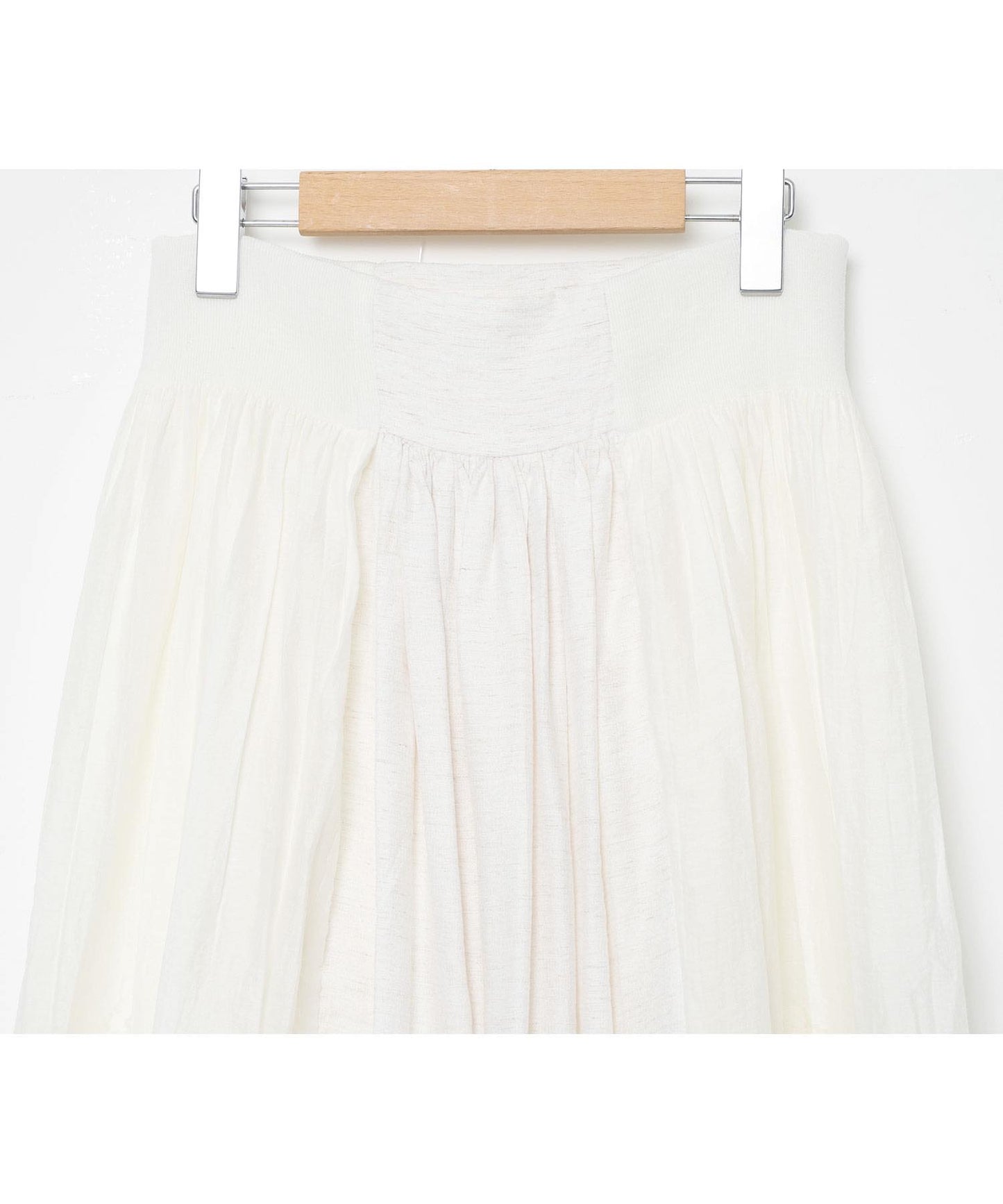 BEDSIDEDRAMA / Mosaic Garden Lace-Up Skirt - WHITE