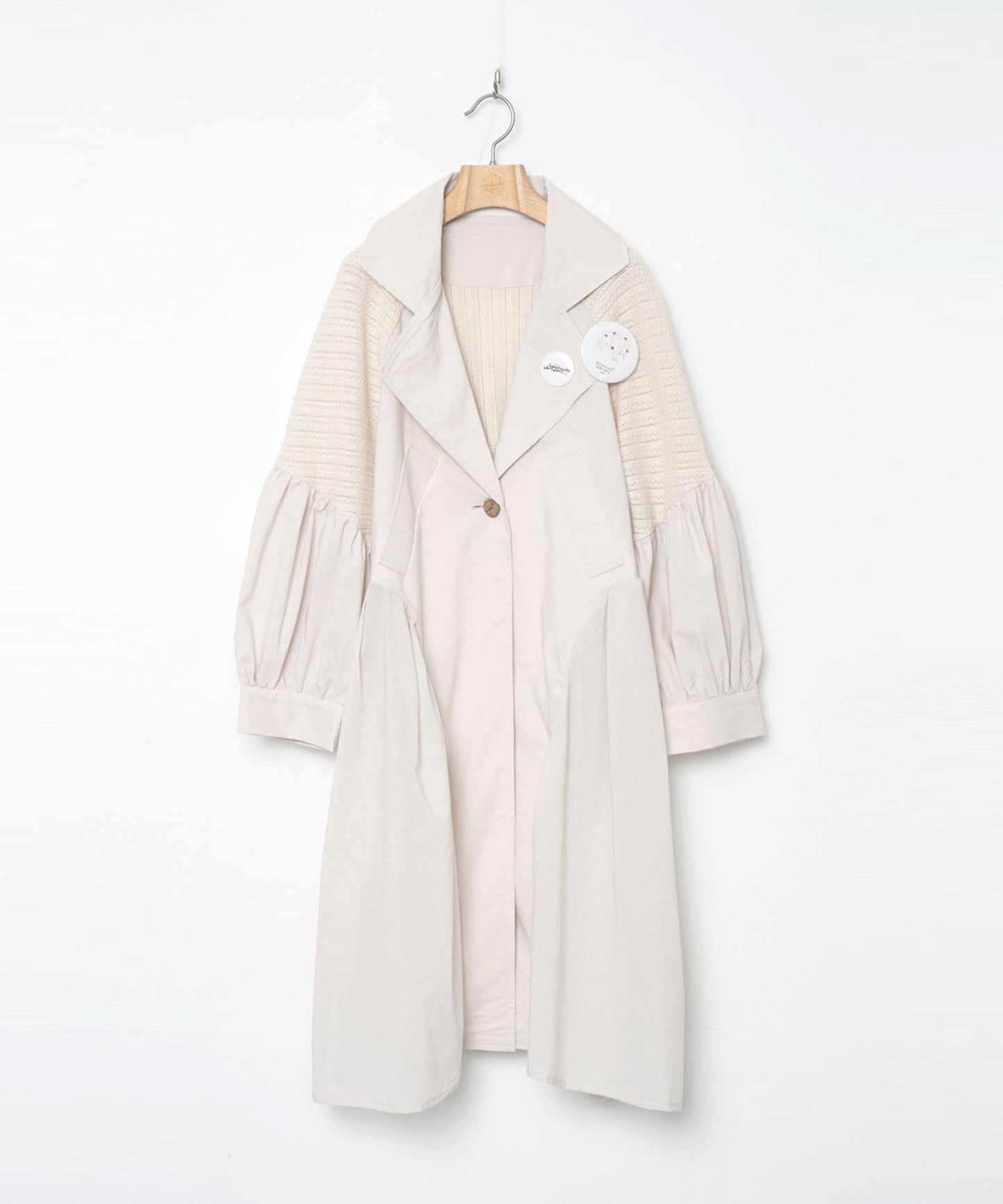 BEDSIDEDRAMA / Mixed Tutu Coat - NATURAL