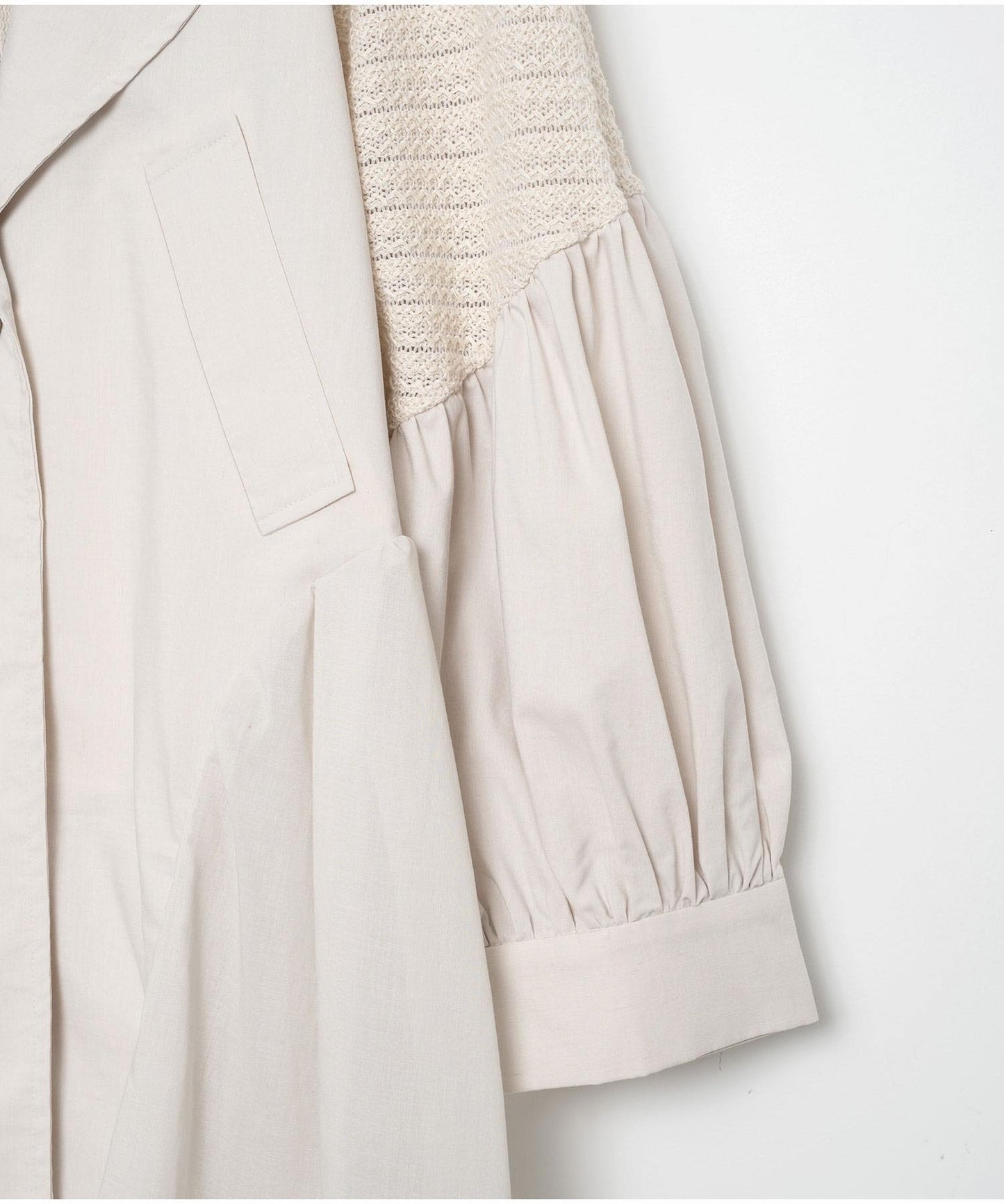 BEDSIDEDRAMA / Mixed Tutu Coat - NATURAL