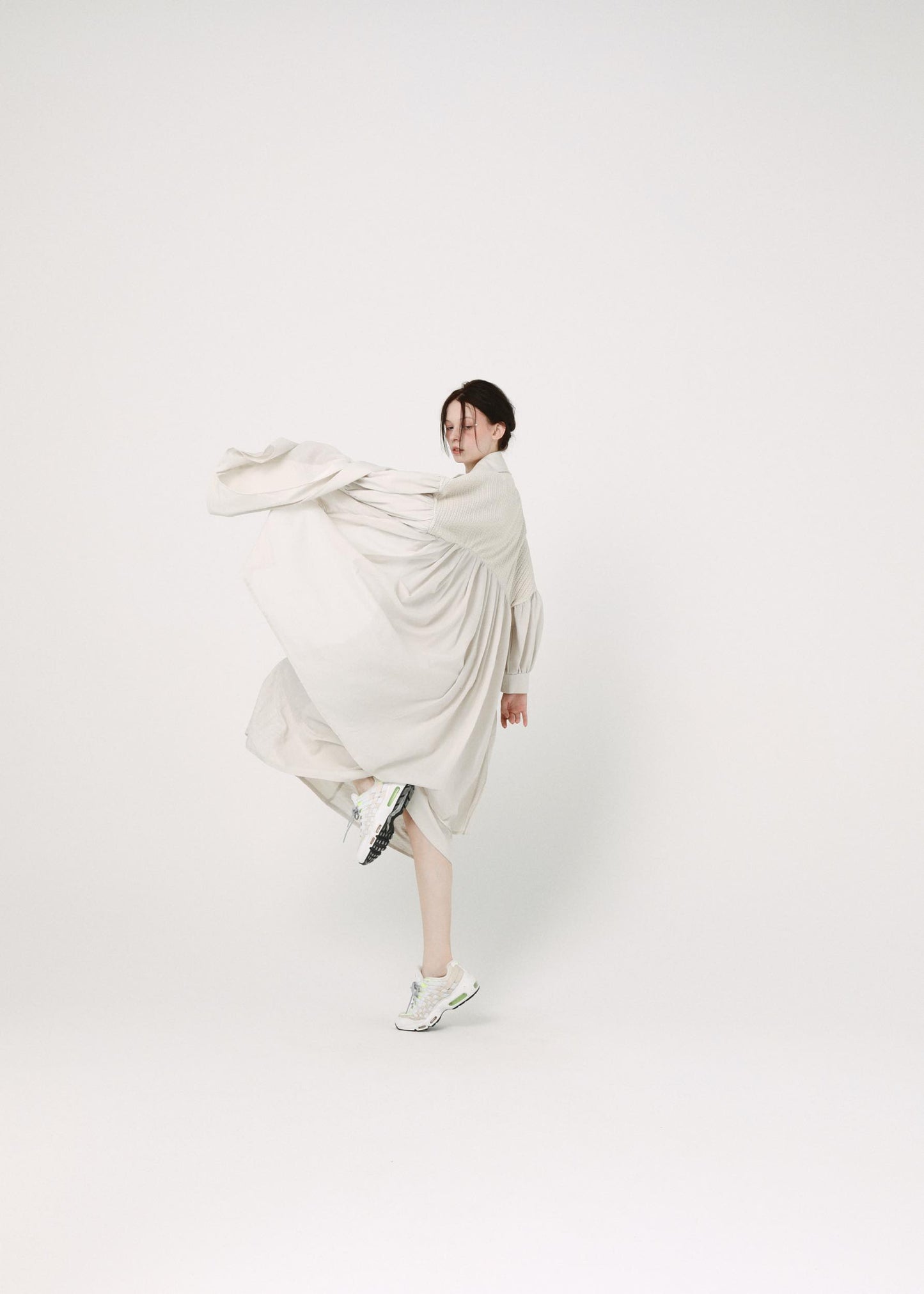 BEDSIDEDRAMA / Mixed Tutu Coat - NATURAL