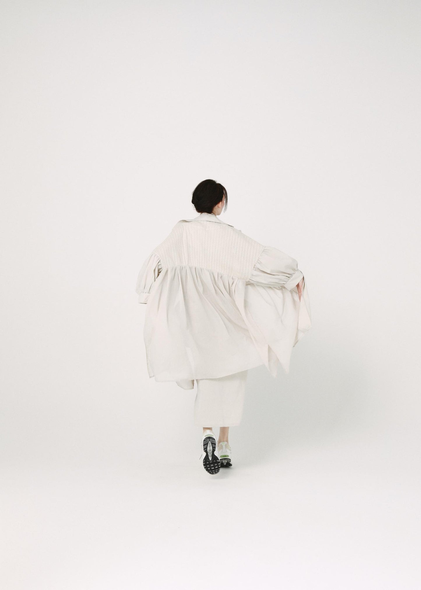 BEDSIDEDRAMA / Mixed Tutu Coat - NATURAL