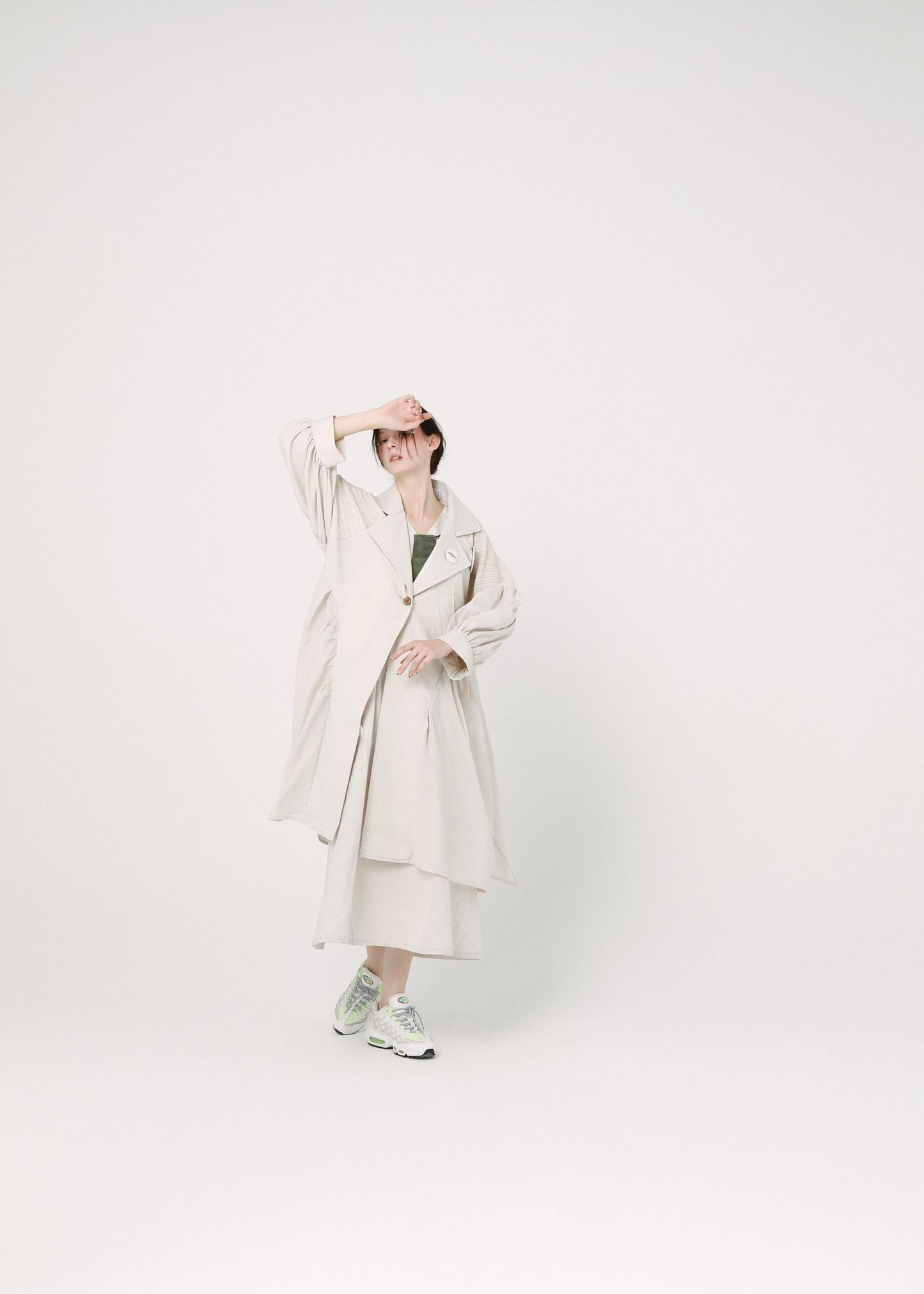 BEDSIDEDRAMA / Mixed Tutu Coat - NATURAL