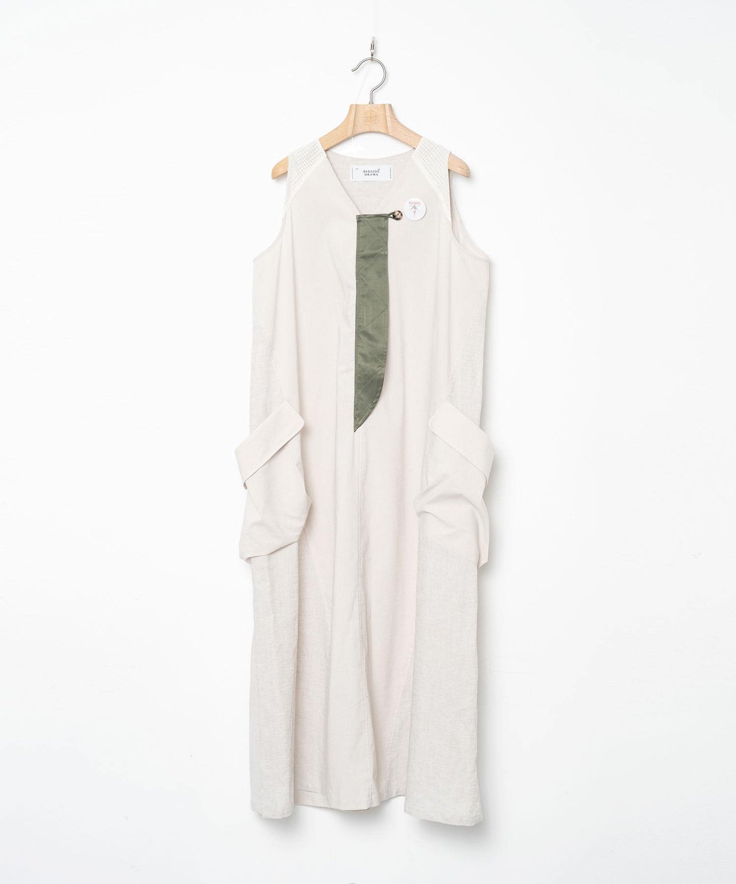 BEDSIDEDRAMA / Mixed Military Dress - NATURAL