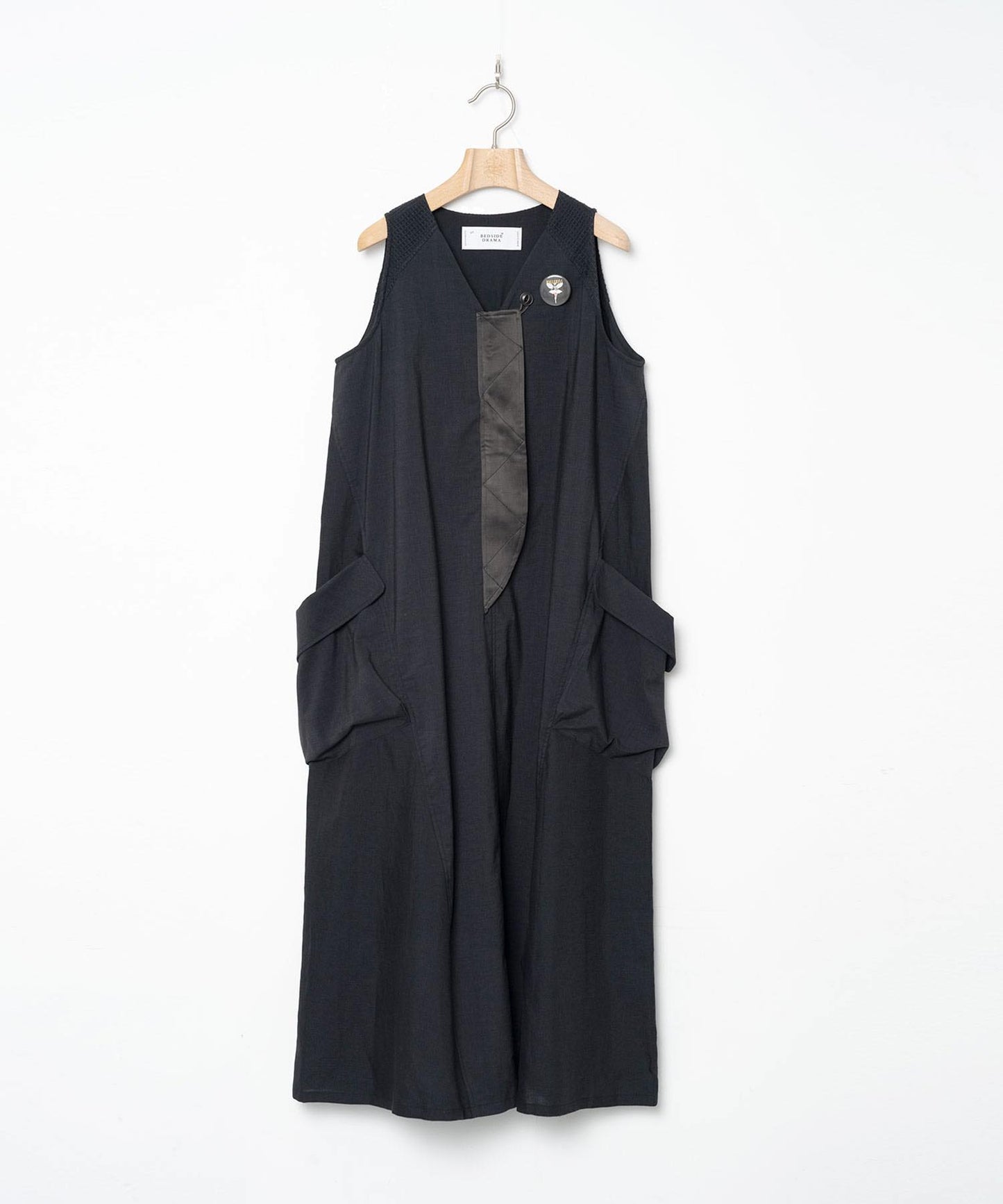 BEDSIDEDRAMA / Mixed Military Dress - BLACK