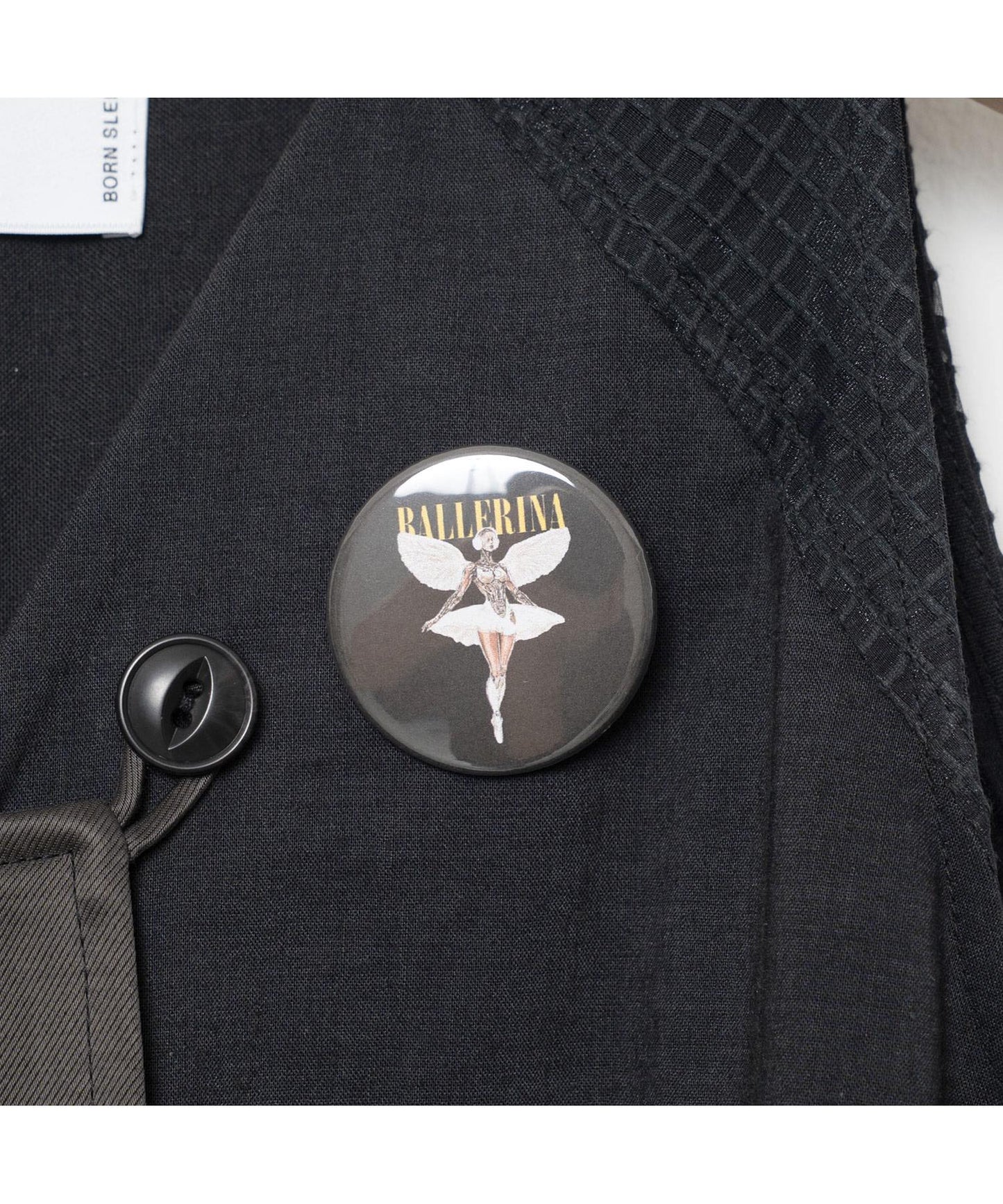BEDSIDEDRAMA / Mixed Military Dress - BLACK