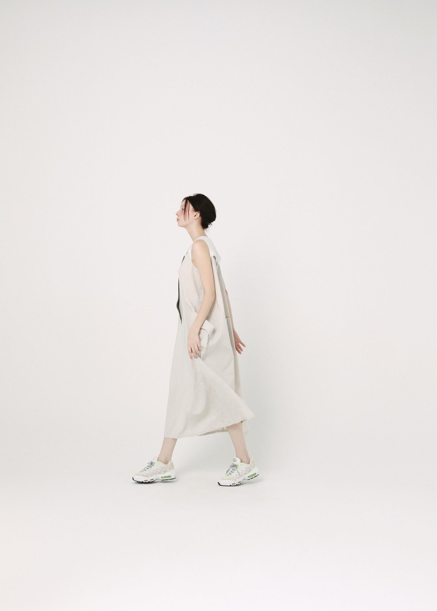 BEDSIDEDRAMA / Mixed Military Dress - NATURAL