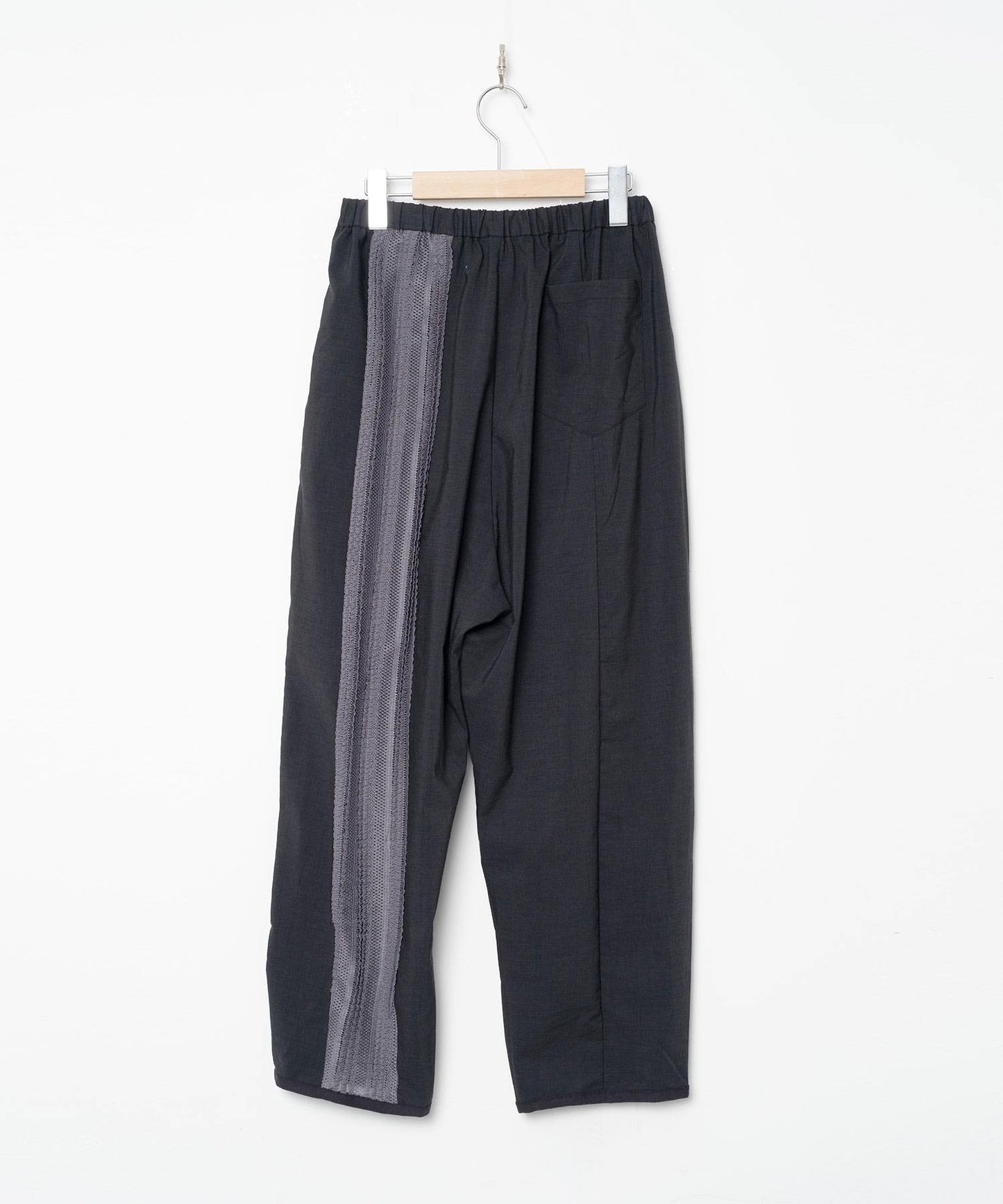 BEDSIDEDRAMA / Mixed Frill Pants - BLACK