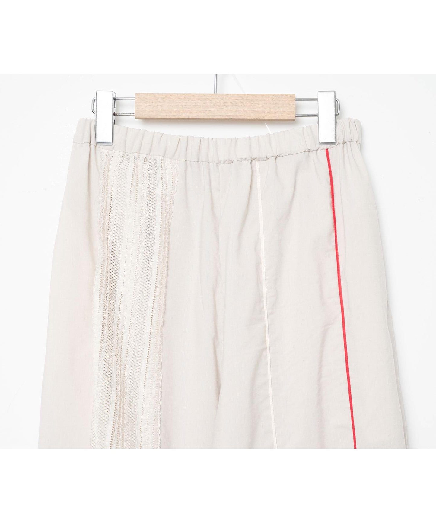 BEDSIDEDRAMA / Mixed Frill Pants - NATURAL