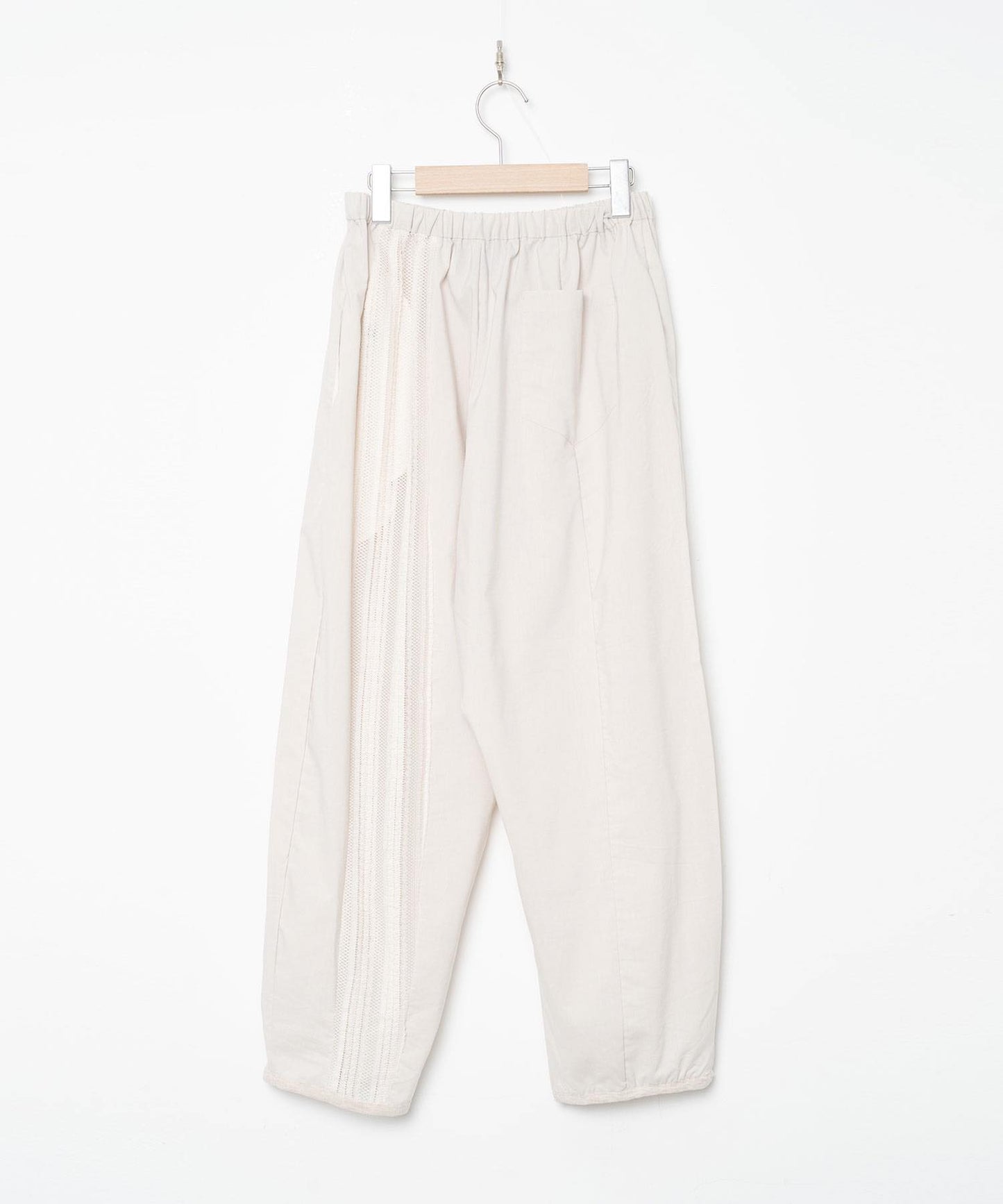 BEDSIDEDRAMA / Mixed Frill Pants - NATURAL
