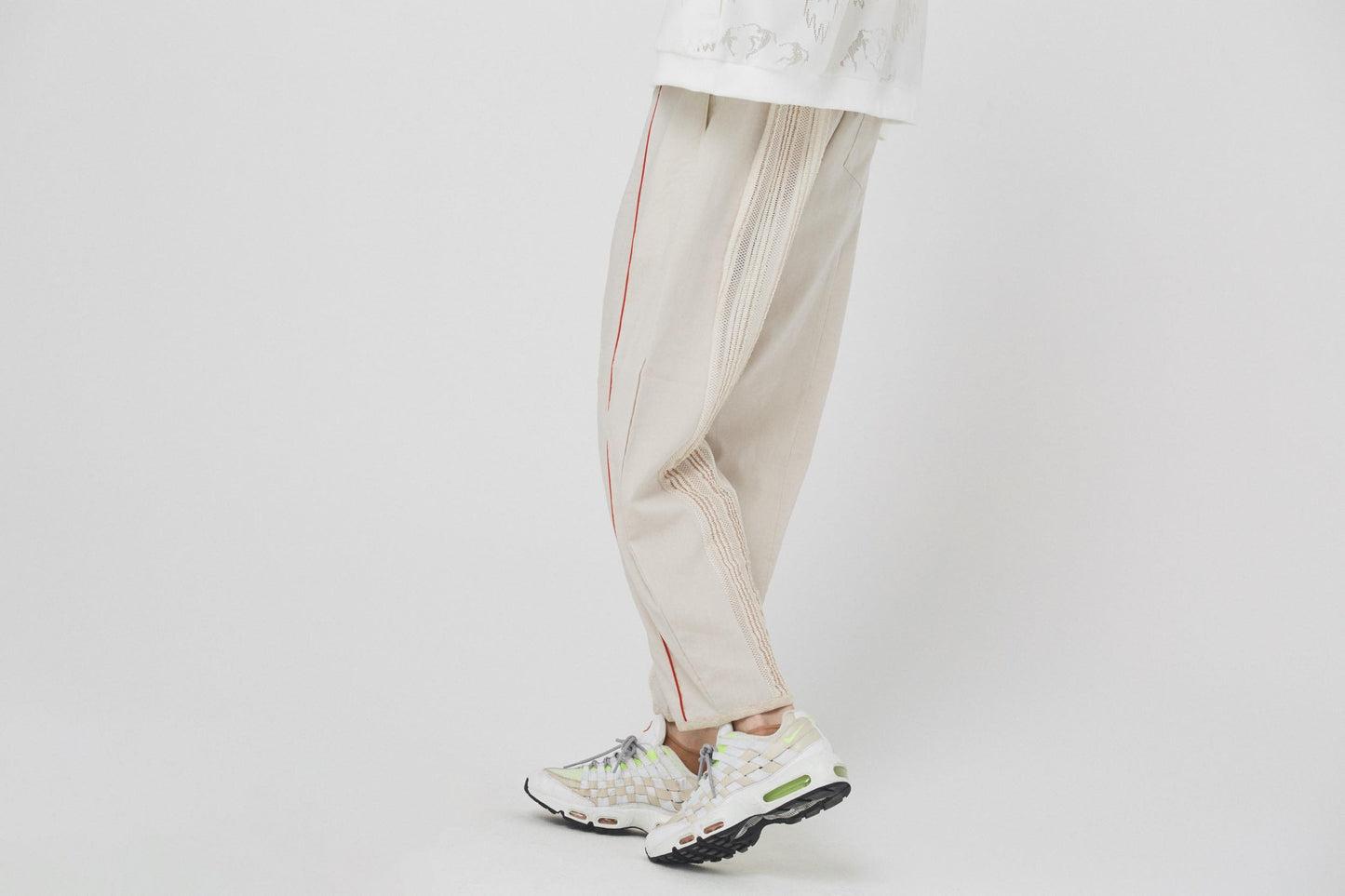 BEDSIDEDRAMA / Mixed Frill Pants - NATURAL