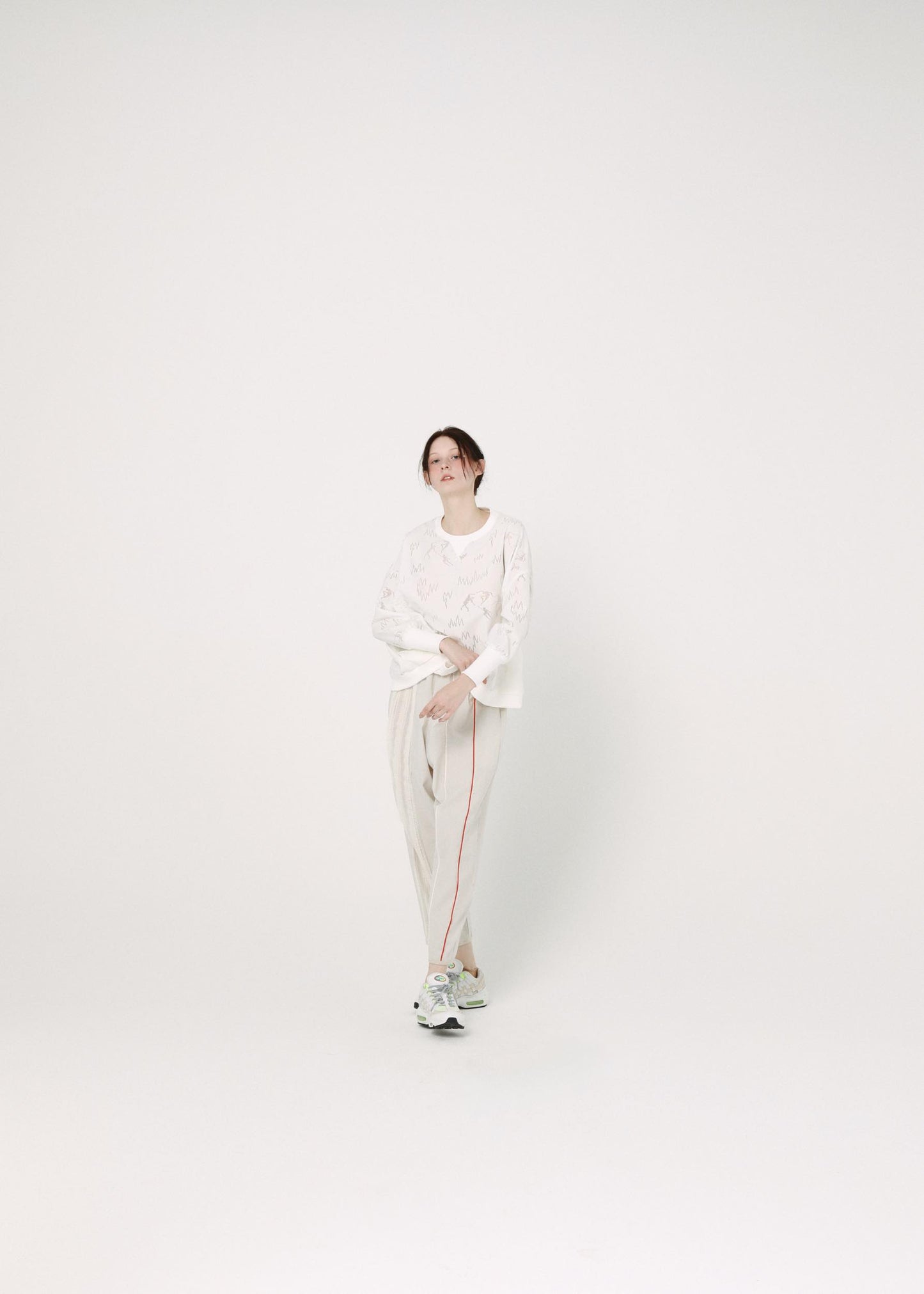 BEDSIDEDRAMA / Mixed Frill Pants - NATURAL