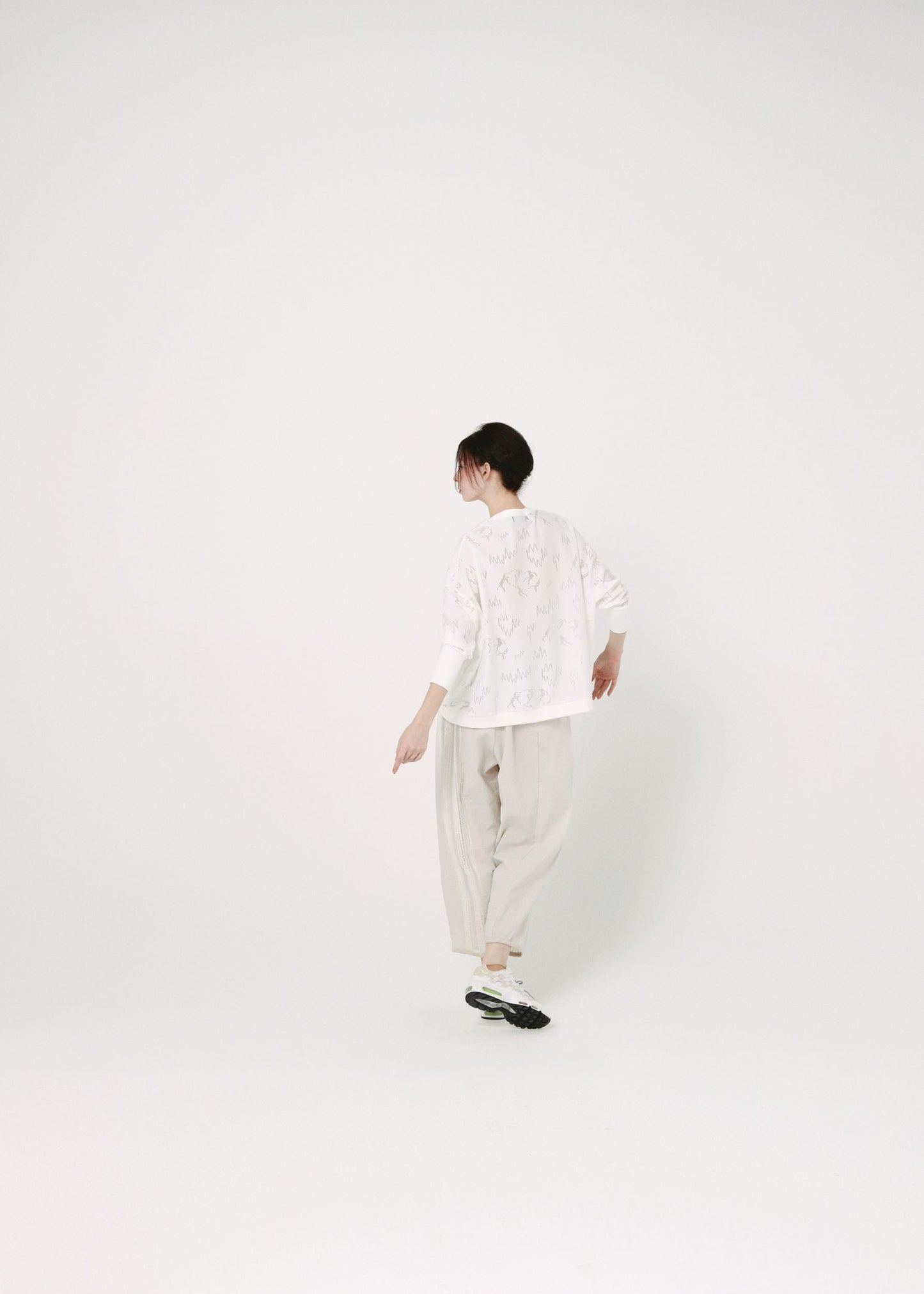BEDSIDEDRAMA / Mixed Frill Pants - NATURAL
