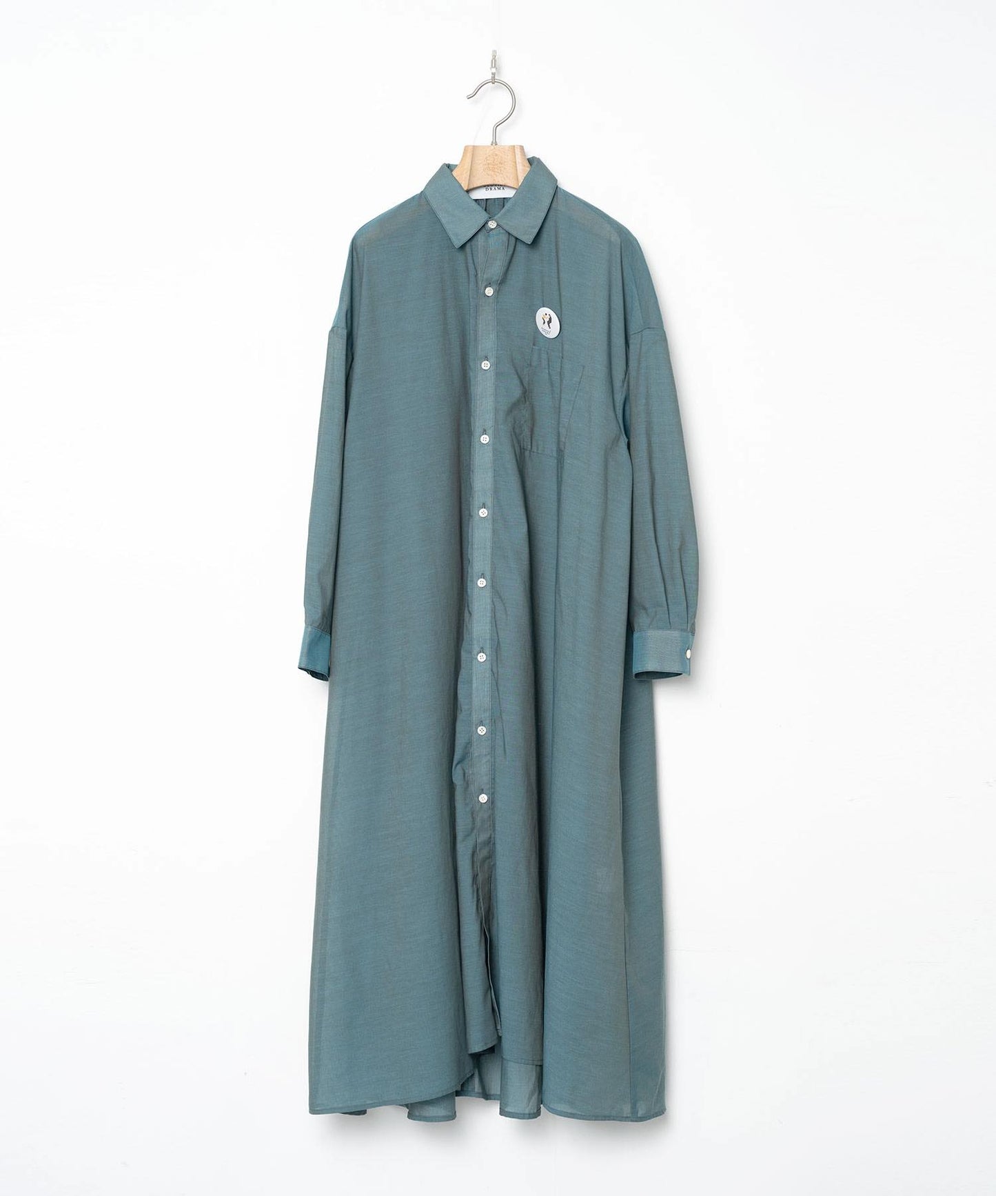 BEDSIDEDRAMA / Mirage Maxi Shirt - GREEN