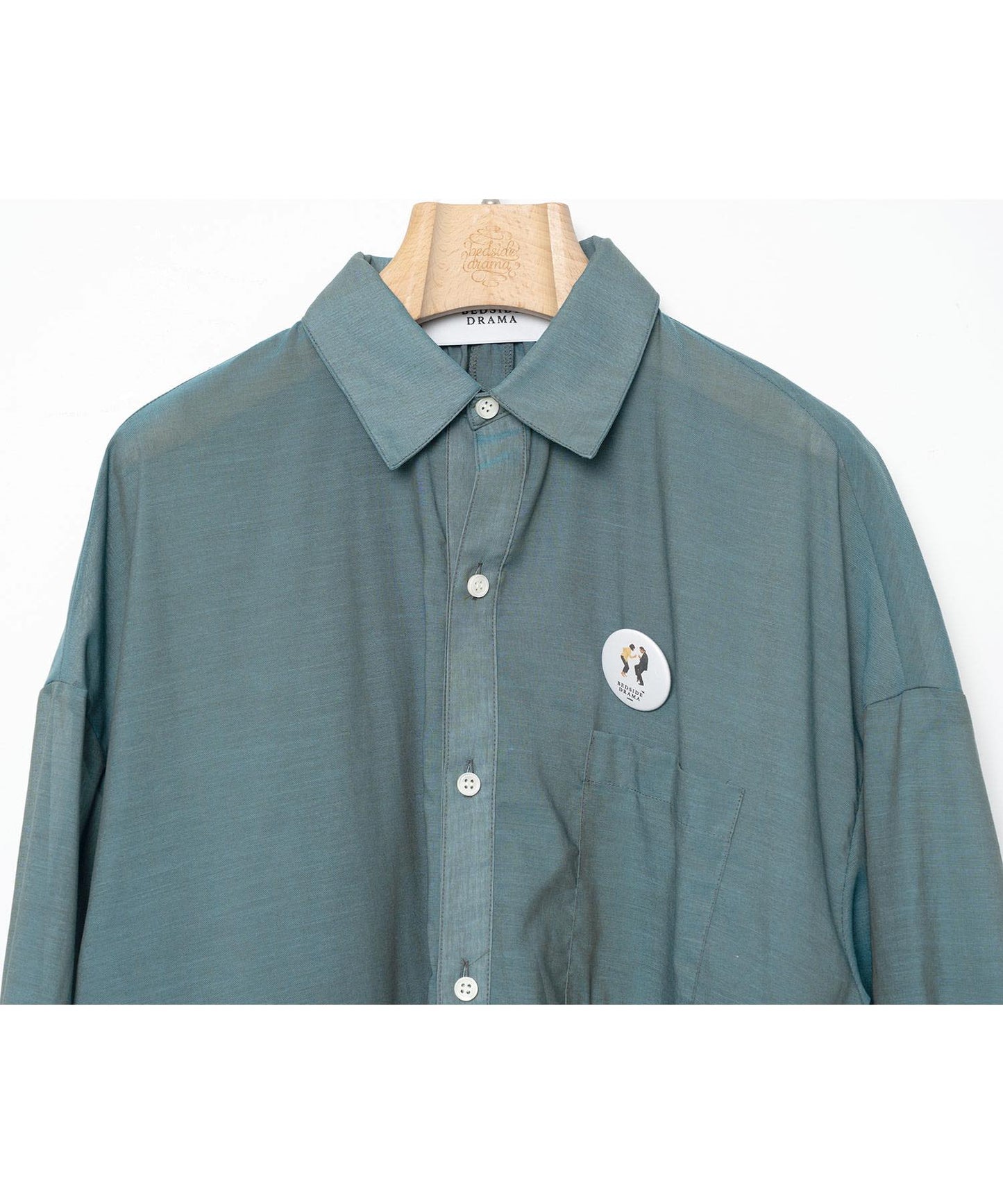 BEDSIDEDRAMA / Mirage Maxi Shirt - GREEN