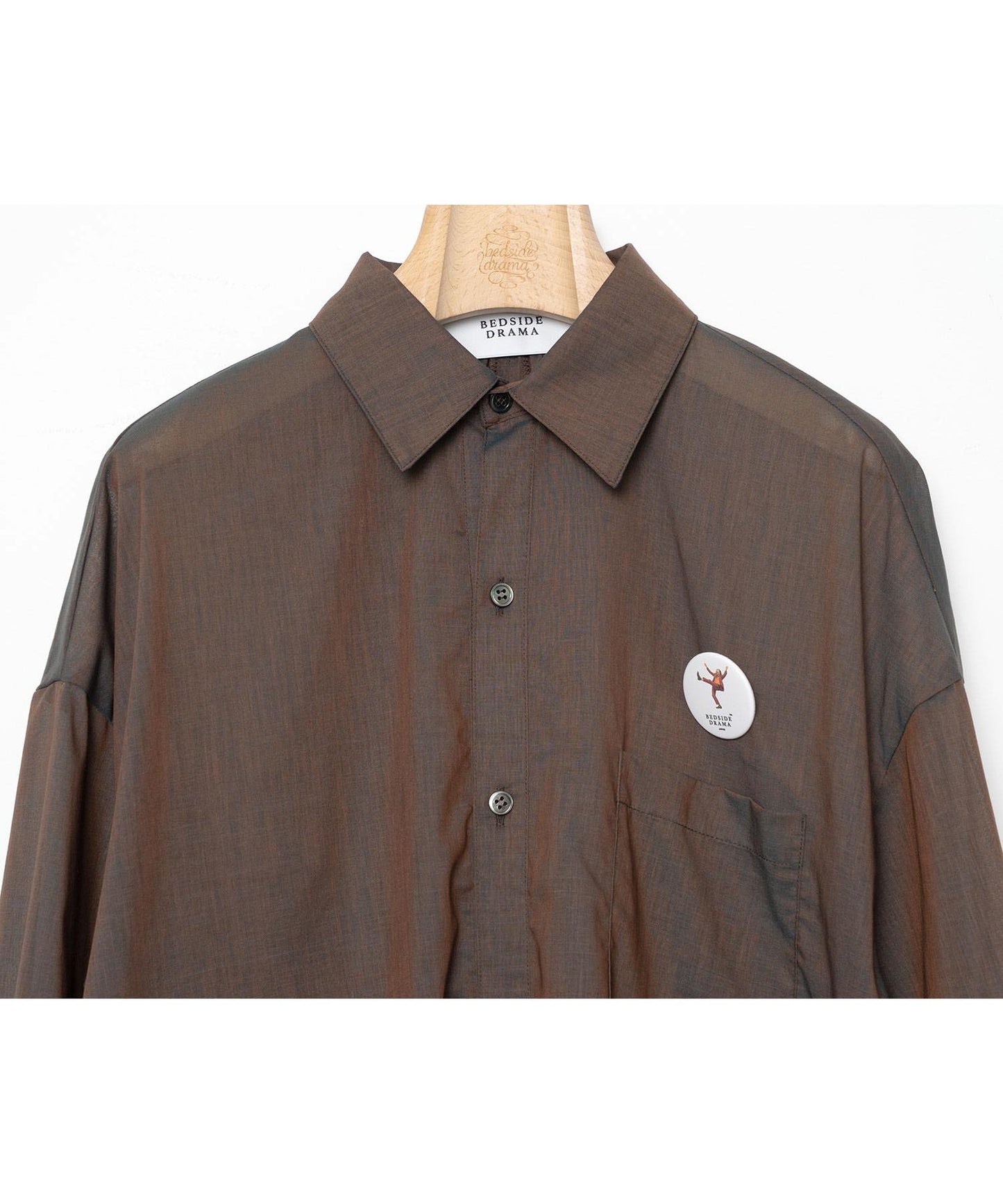 BEDSIDEDRAMA / Mirage Maxi Shirt - BROWN
