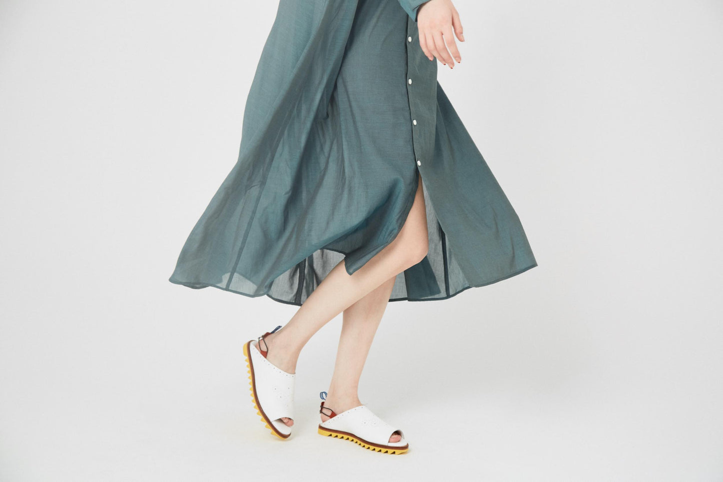 BEDSIDEDRAMA / Mirage Maxi Shirt - GREEN