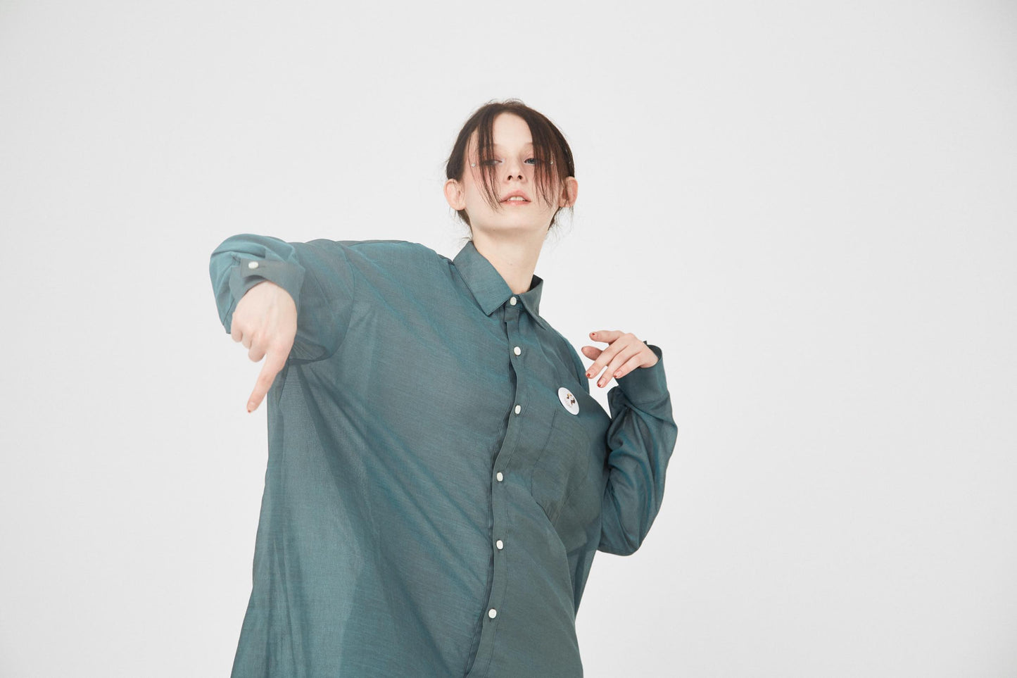 BEDSIDEDRAMA / Mirage Maxi Shirt - GREEN