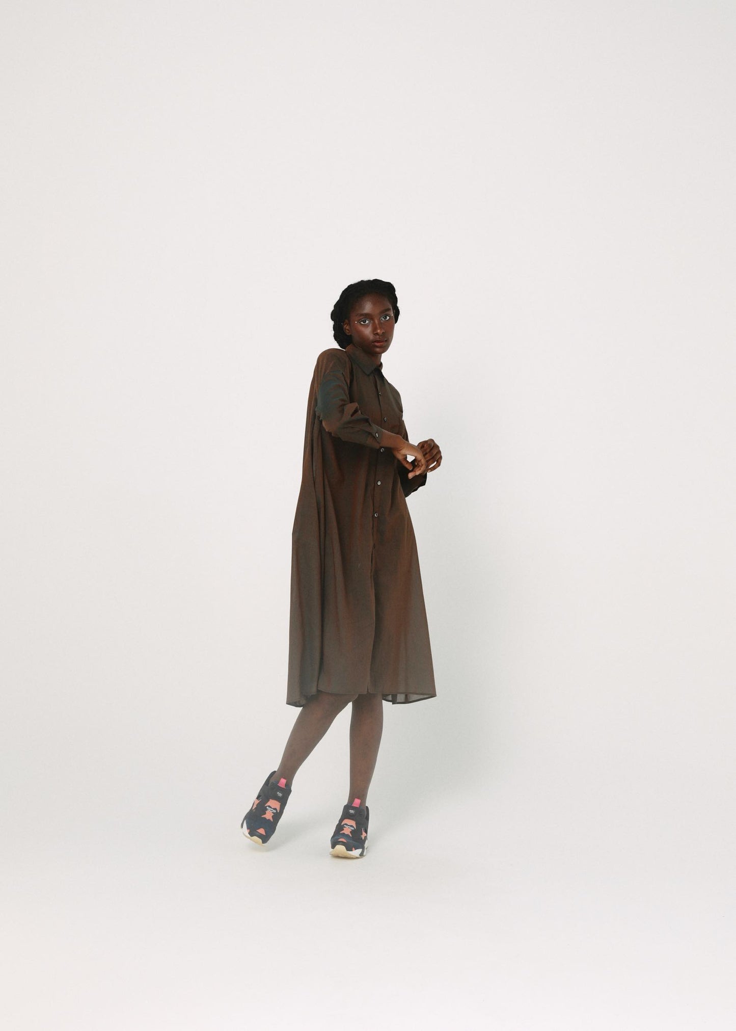 BEDSIDEDRAMA / Mirage Maxi Shirt - BROWN