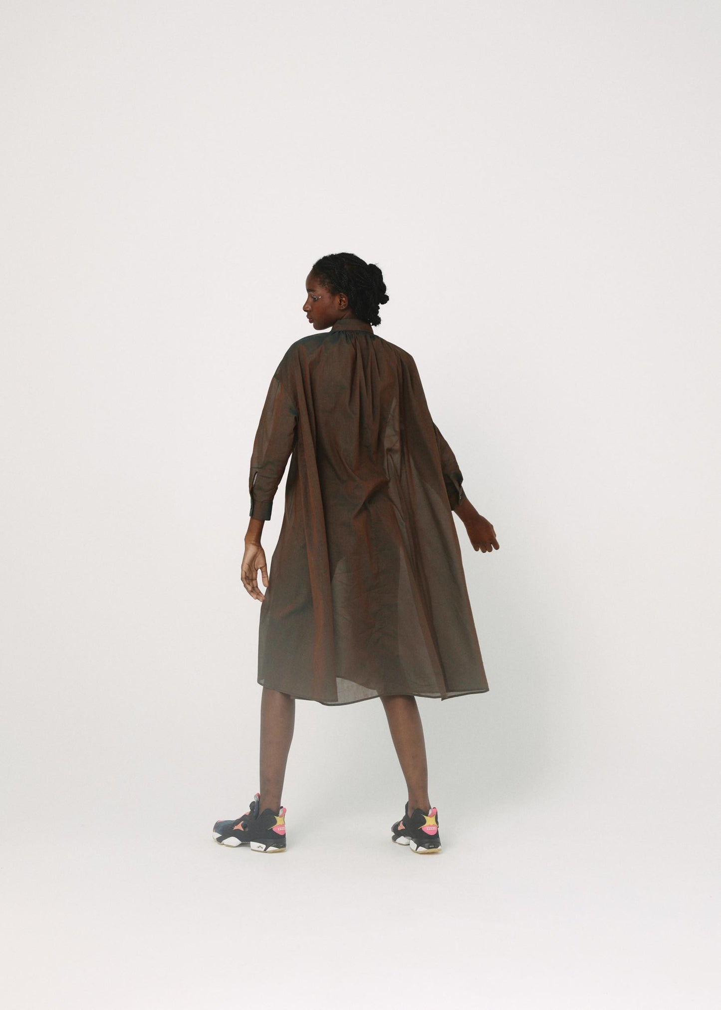 BEDSIDEDRAMA / Mirage Maxi Shirt - BROWN