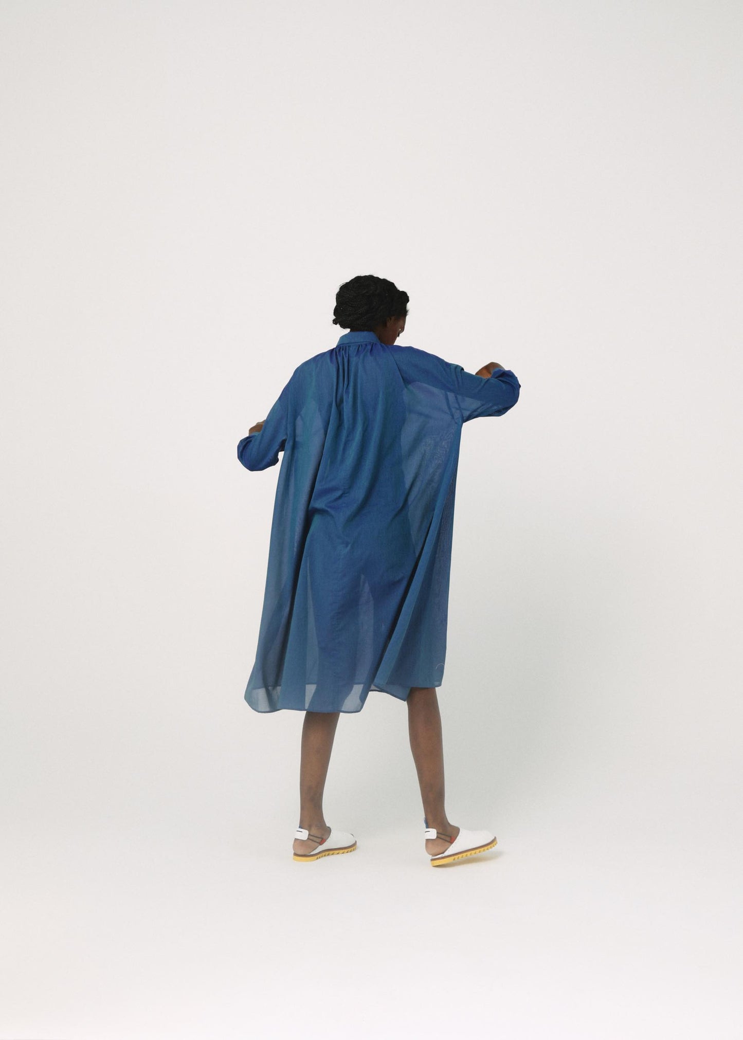 BEDSIDEDRAMA / Mirage Maxi Shirt - BLUE