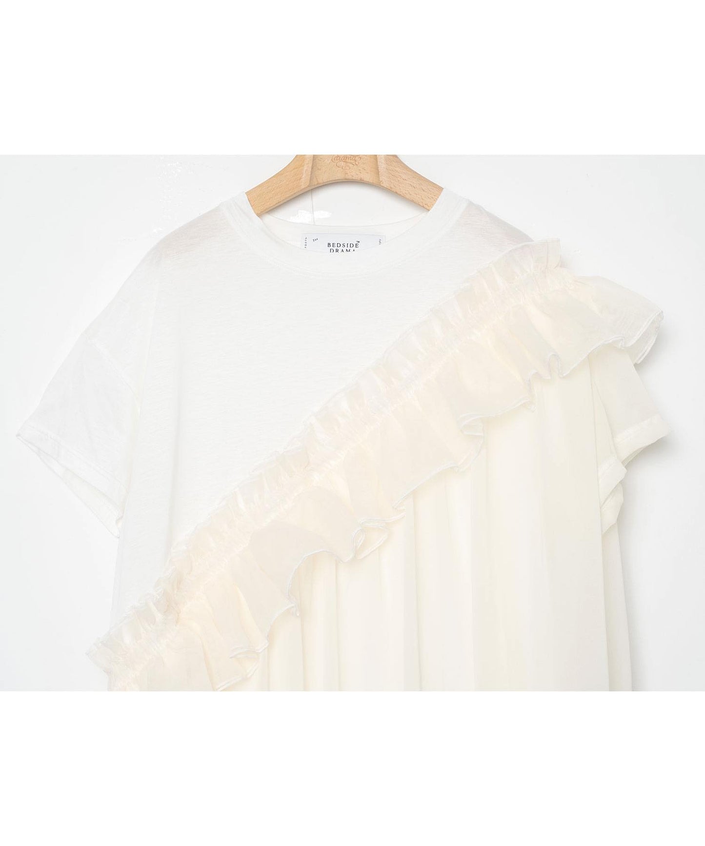 BEDSIDEDRAMA / Tutu Frill Tee Dress - WHITE