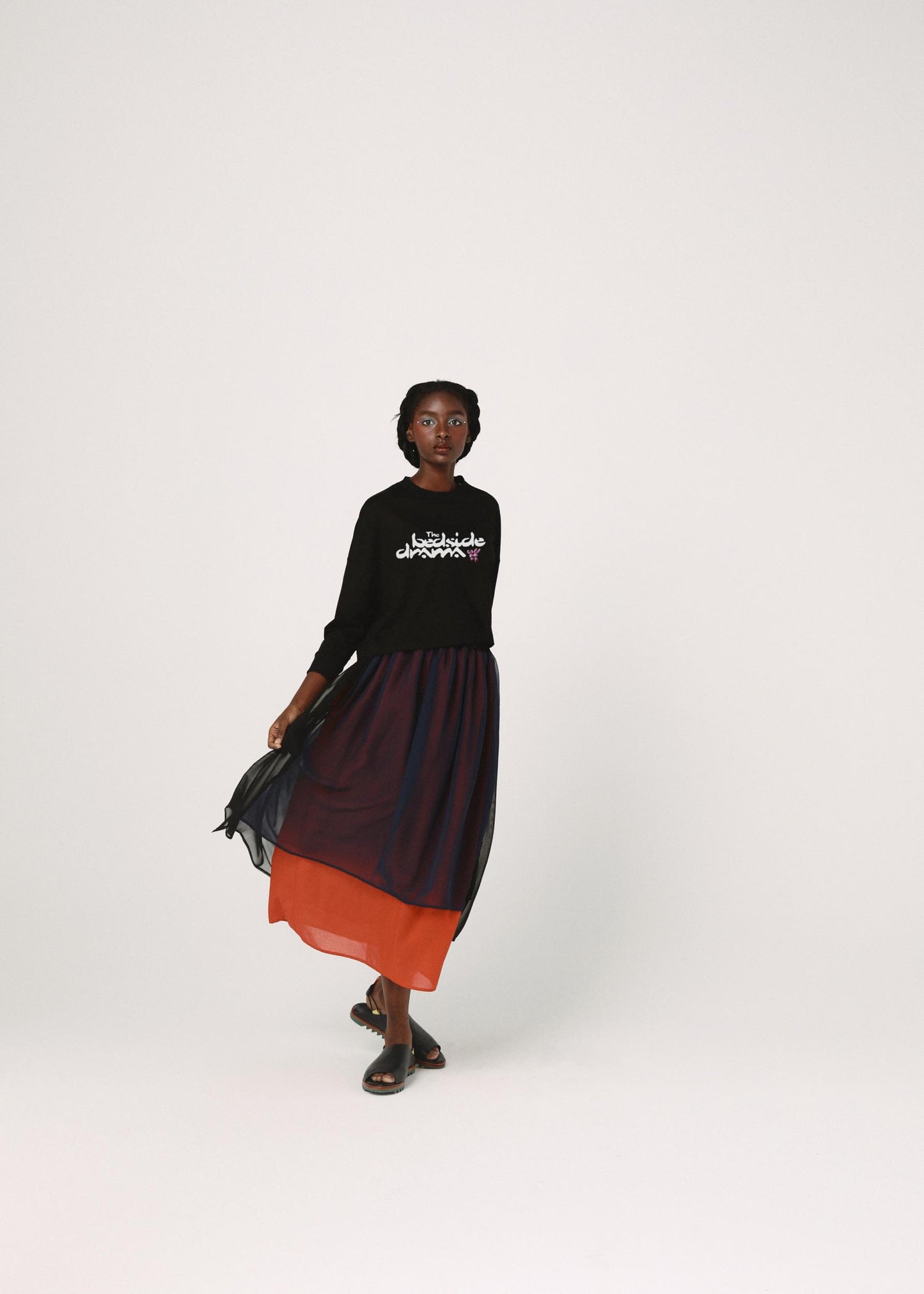BEDSIDEDRAMA / Mirage Layer Skirt - BLACK