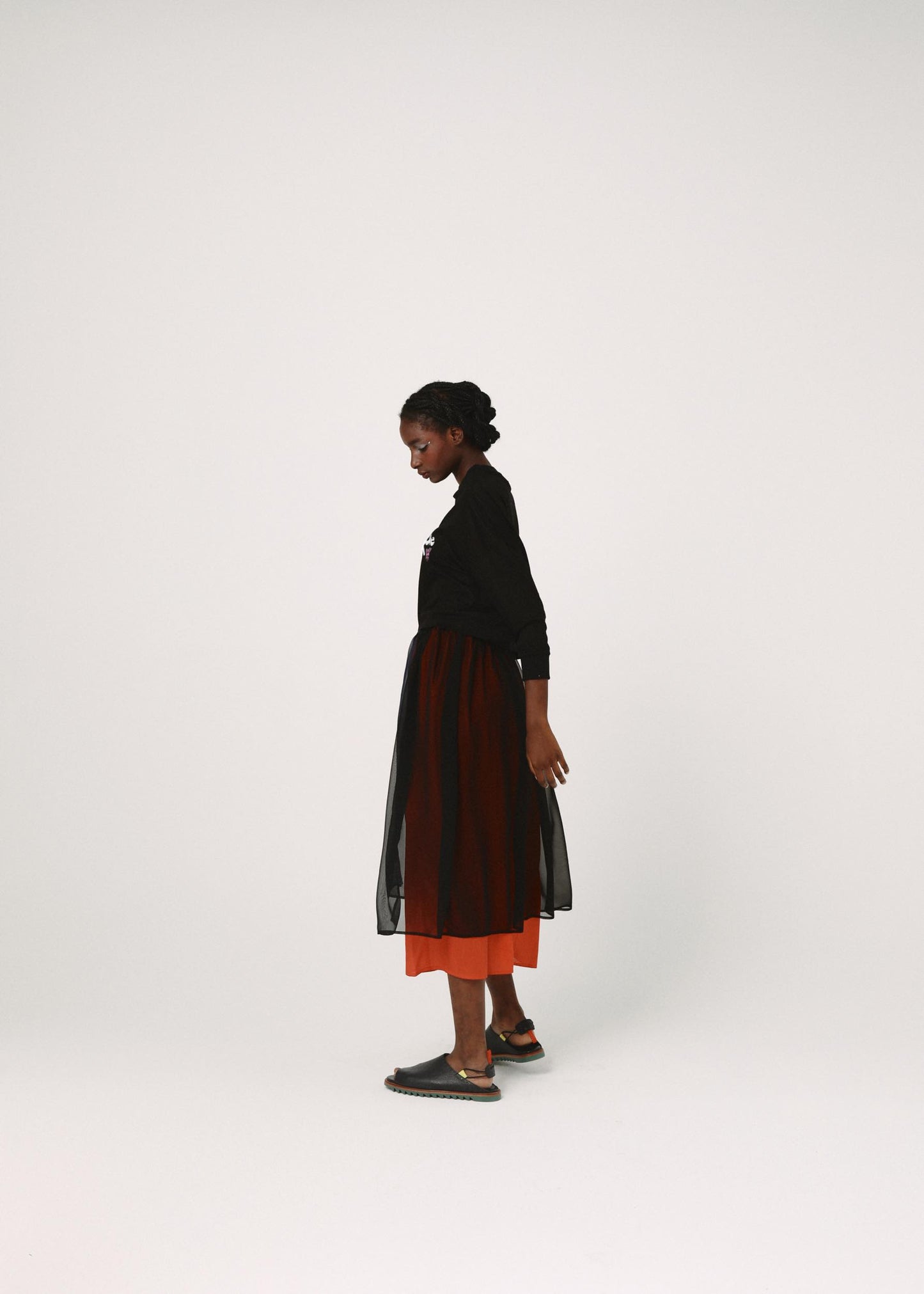 BEDSIDEDRAMA / Mirage Layer Skirt - BLACK