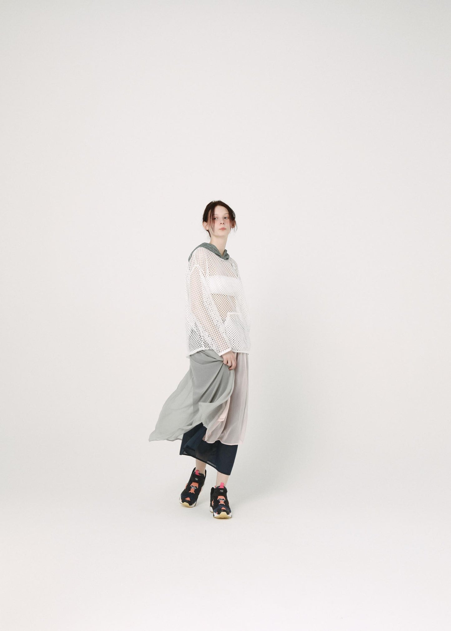 BEDSIDEDRAMA / Mirage Layer Skirt - GREY