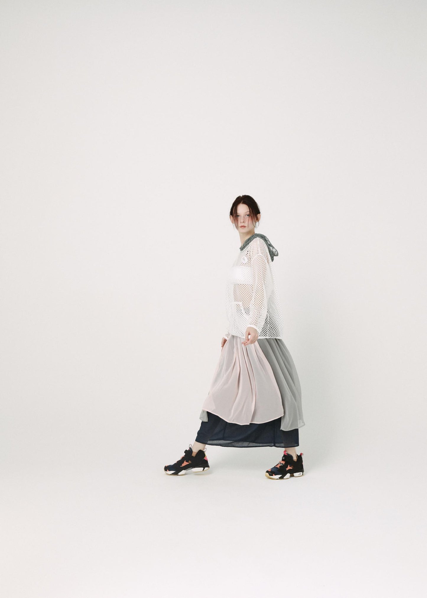 BEDSIDEDRAMA / Mirage Layer Skirt - GREY