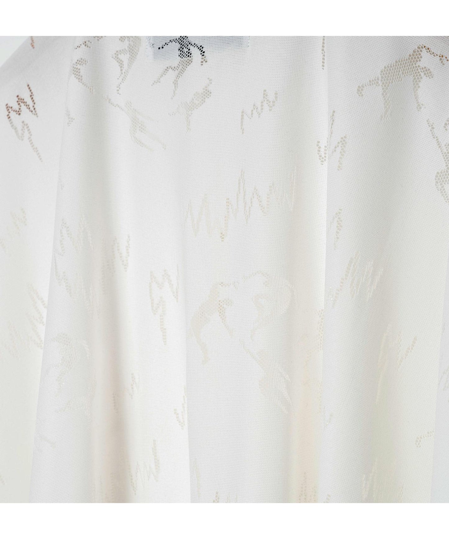 BEDSIDEDRAMA / Dancing Lace poncho shirt - WHITE