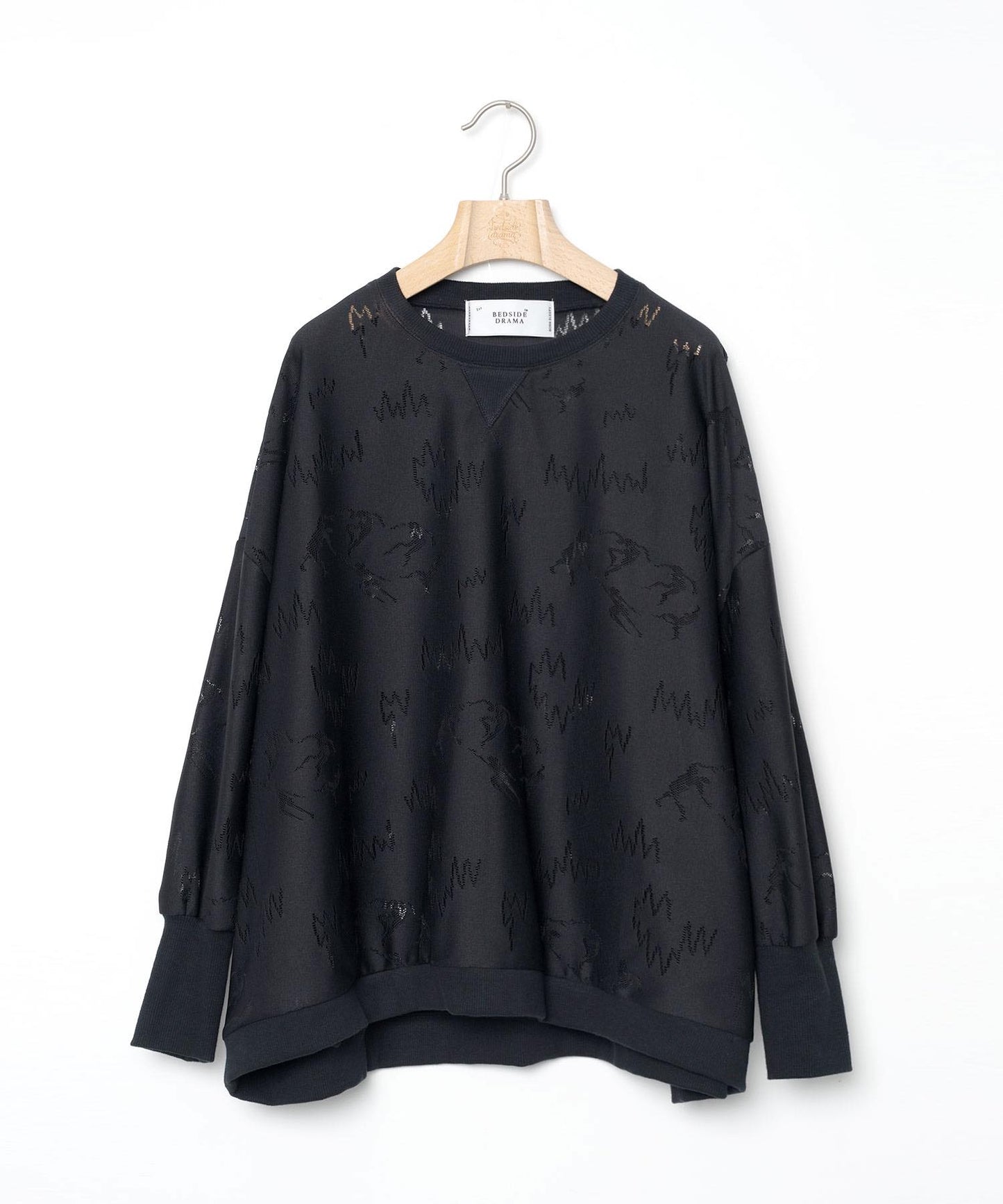 BEDSIDEDRAMA / Dancing Lace Pullover - BLACK