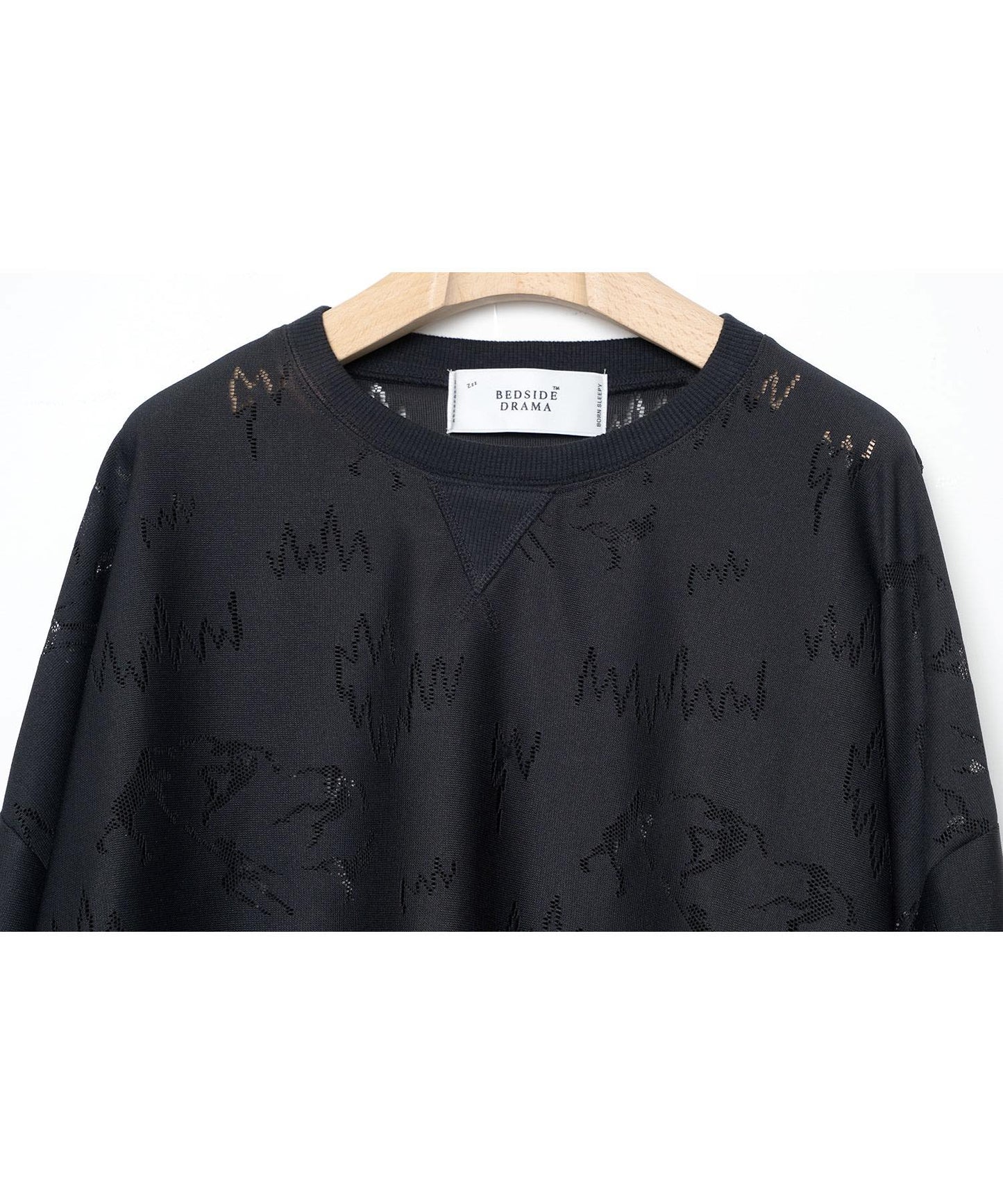 BEDSIDEDRAMA / Dancing Lace Pullover - BLACK