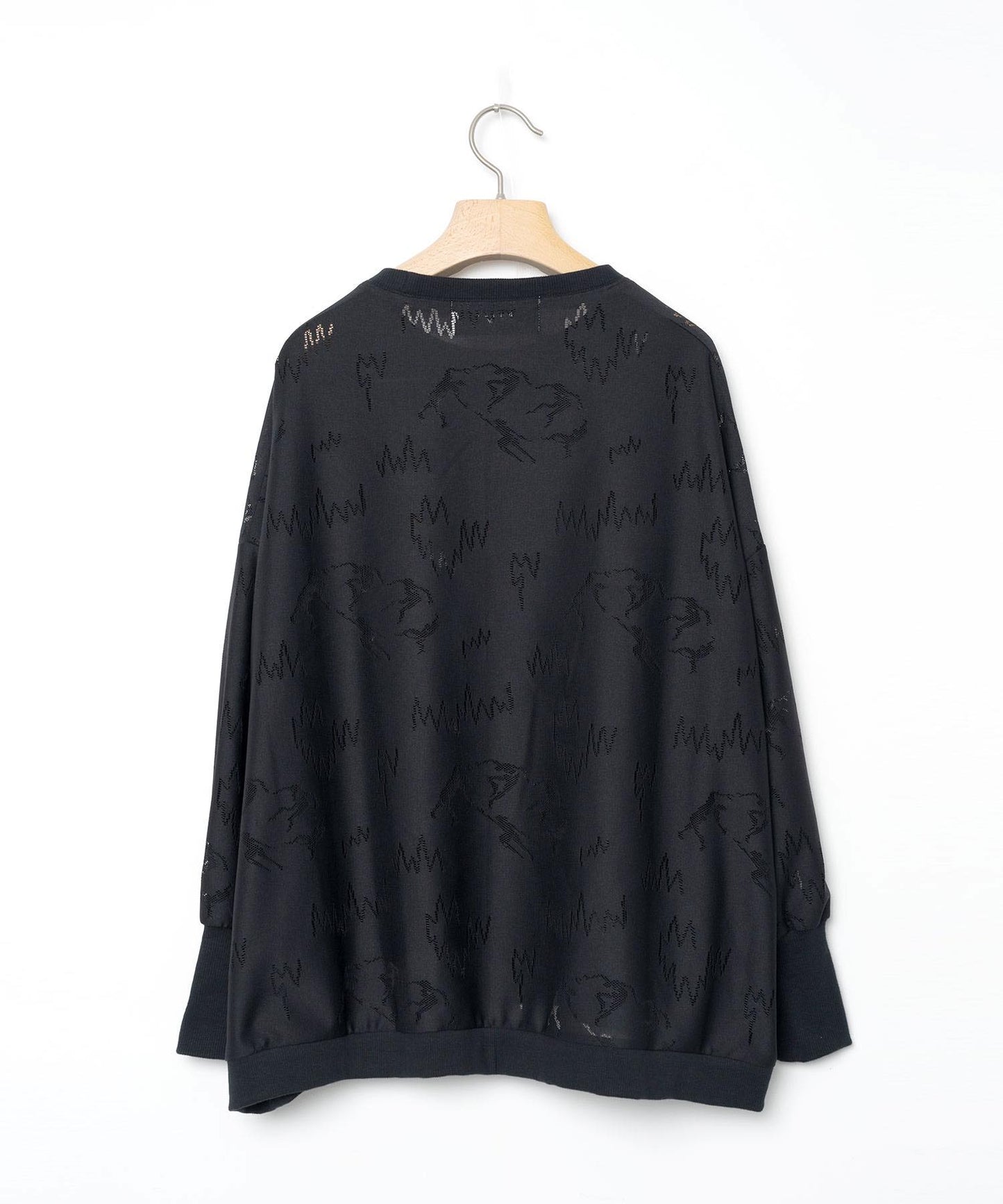 BEDSIDEDRAMA / Dancing Lace Pullover - BLACK