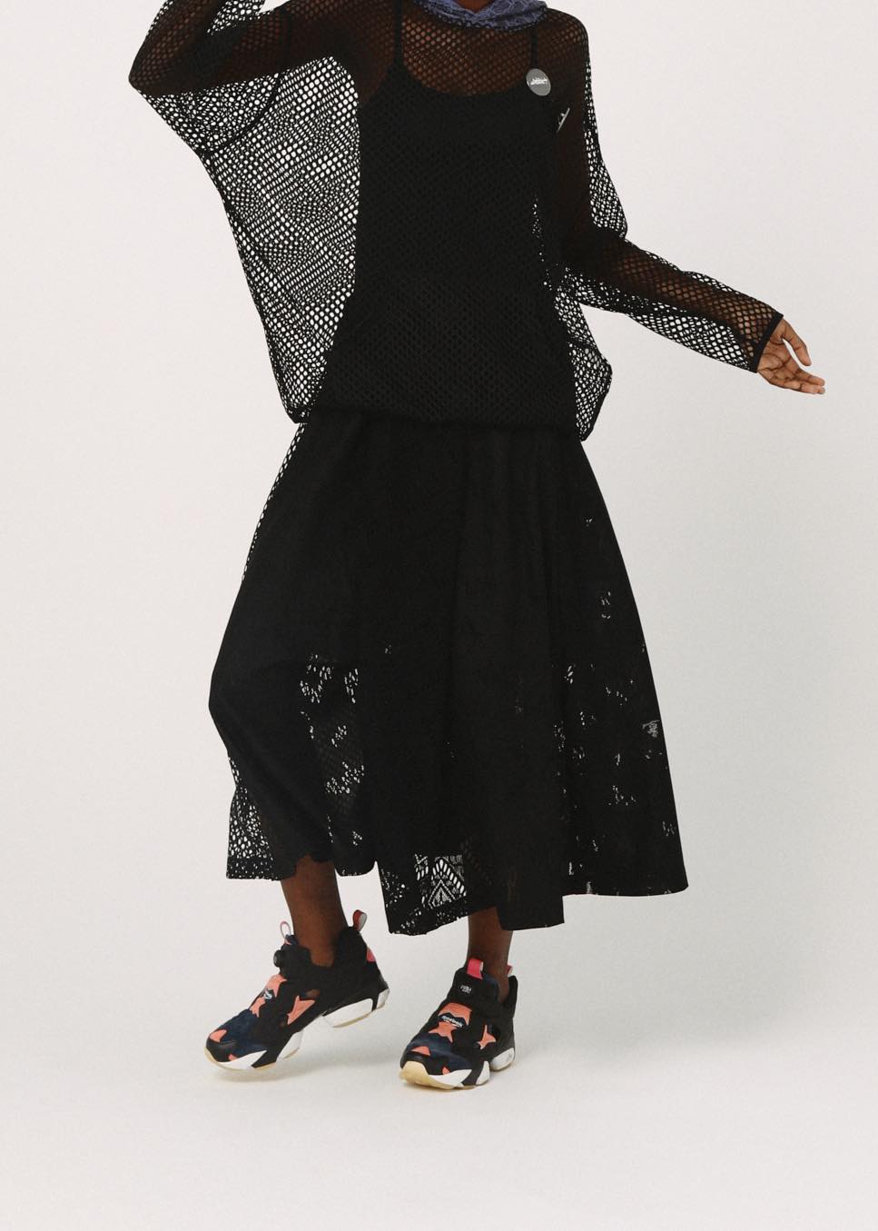 BEDSIDEDRAMA / Dancing Lace Culottes - BLACK